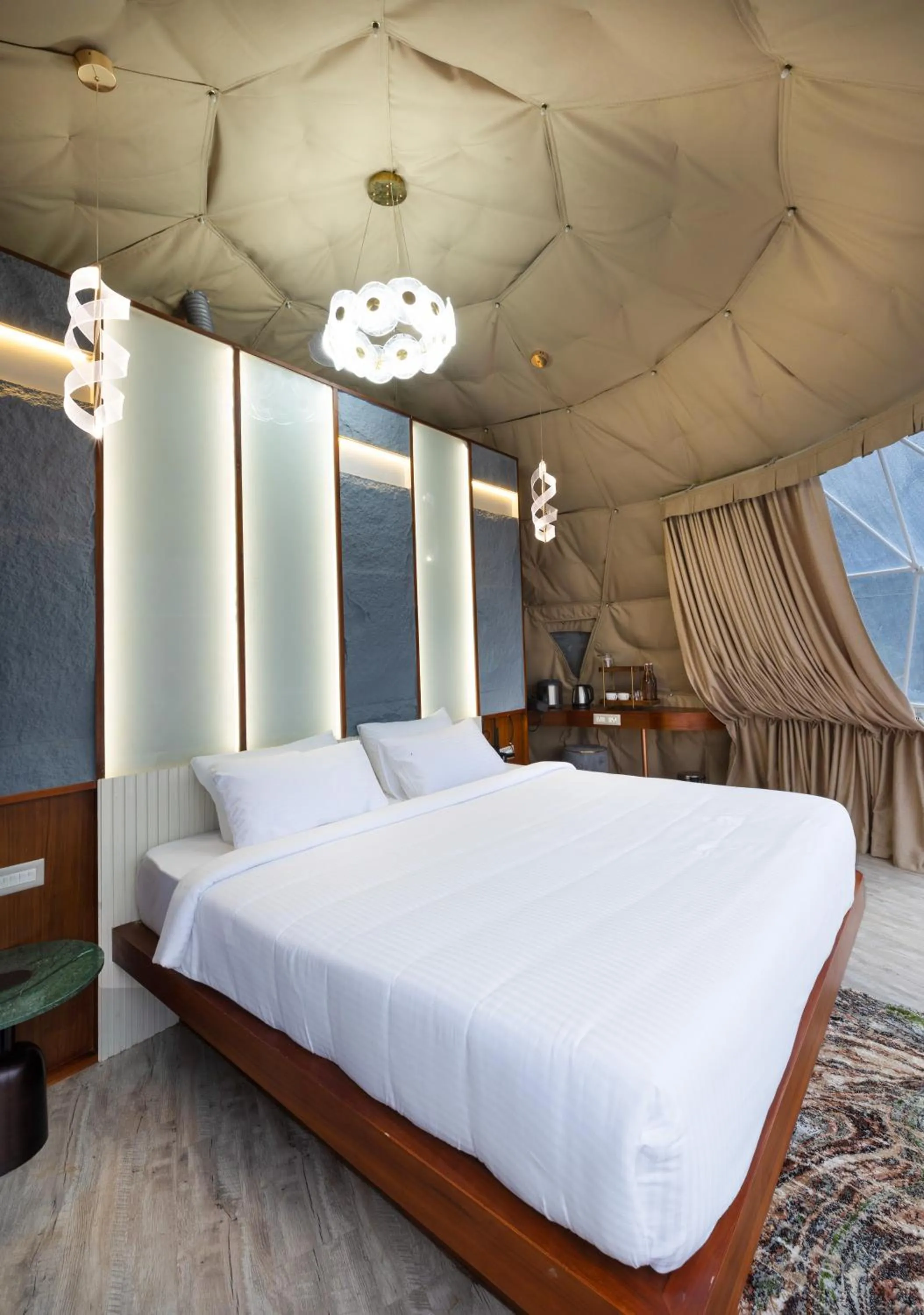 Bed in Tomorrowland Farms and Suites