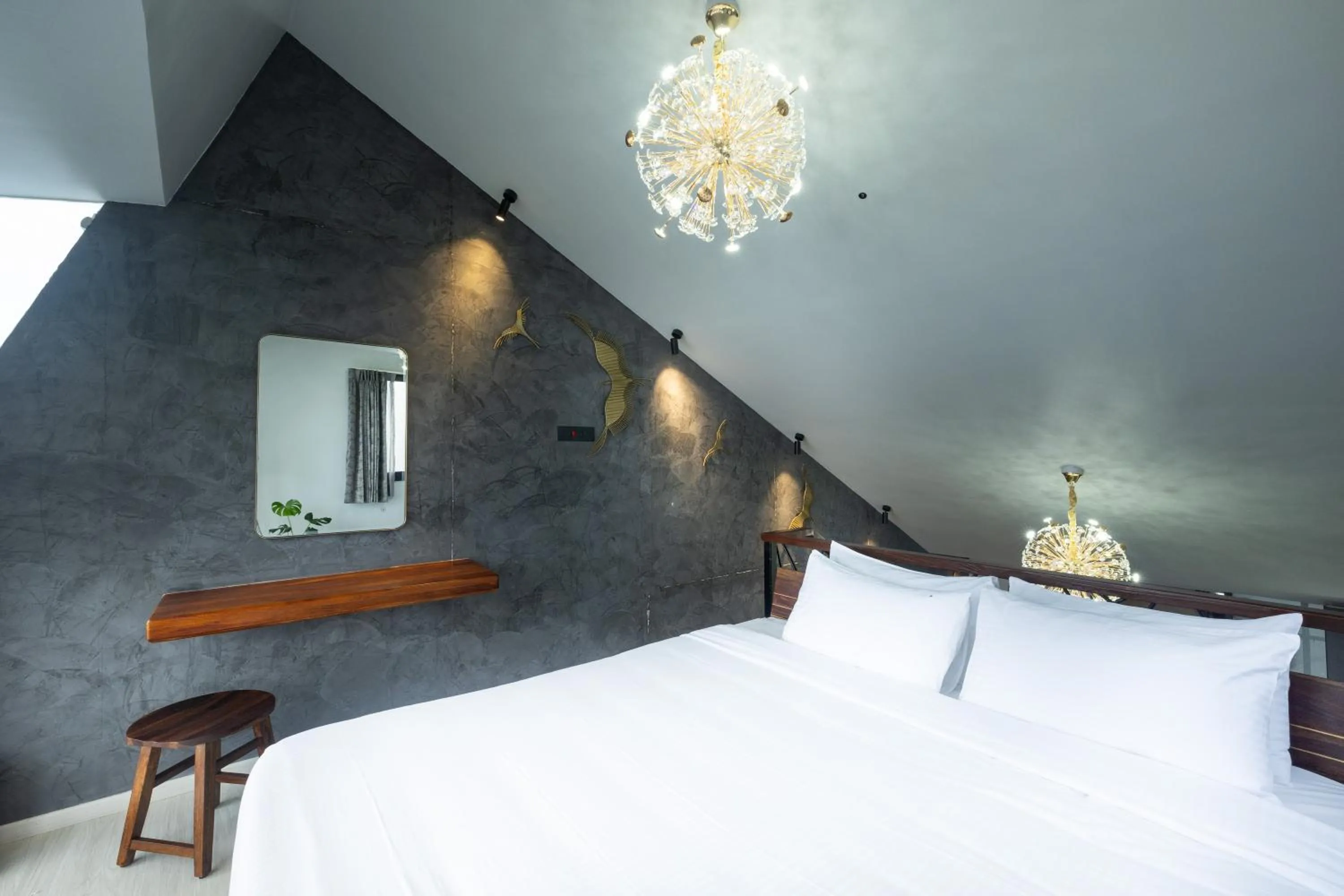 Bed in Tomorrowland Farms and Suites