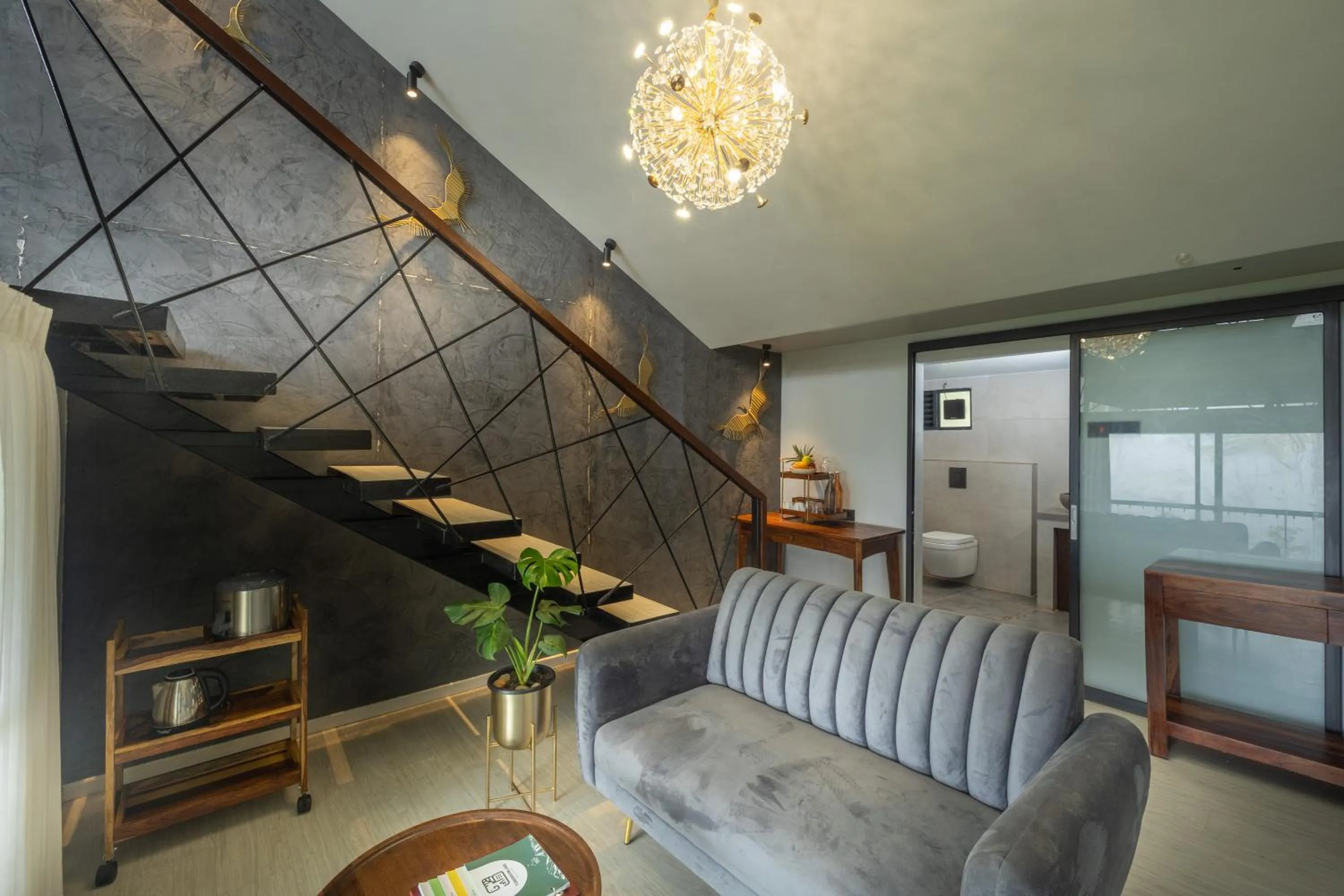 Living room in Tomorrowland Farms and Suites