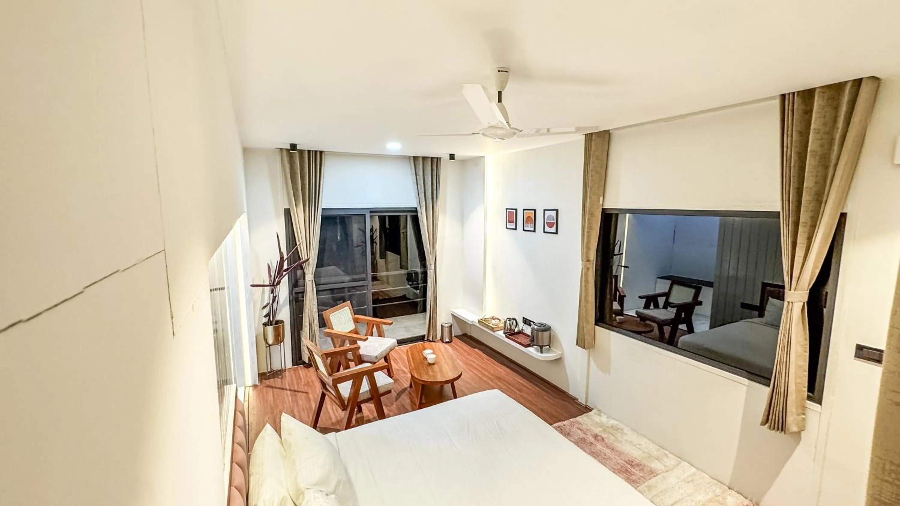 Bedroom, Bed in Tomorrowland Farms and Suites