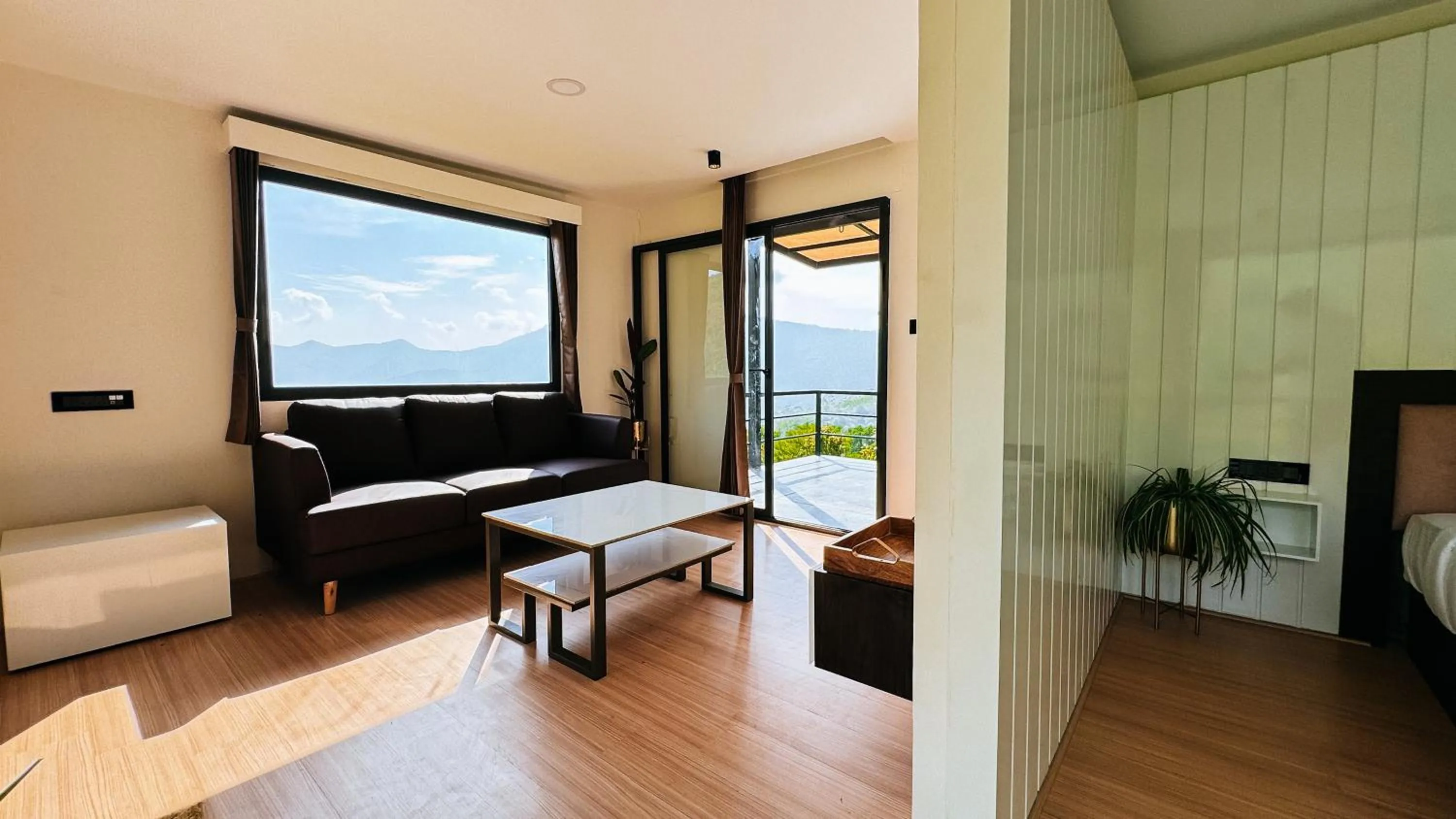 Living room, Bed in Tomorrowland Farms and Suites