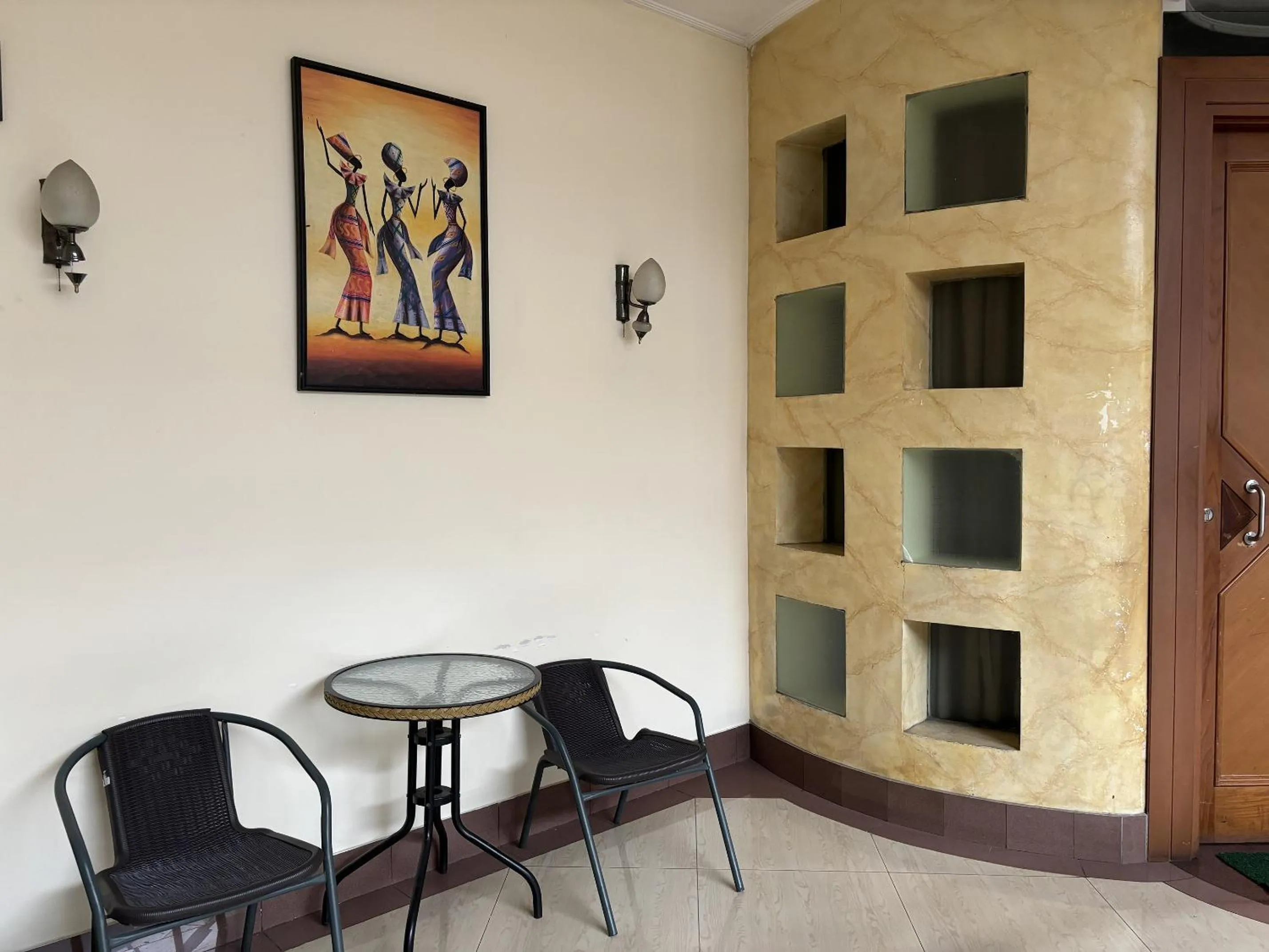 Seating area in Hotel Pesona Bamboe Lembang