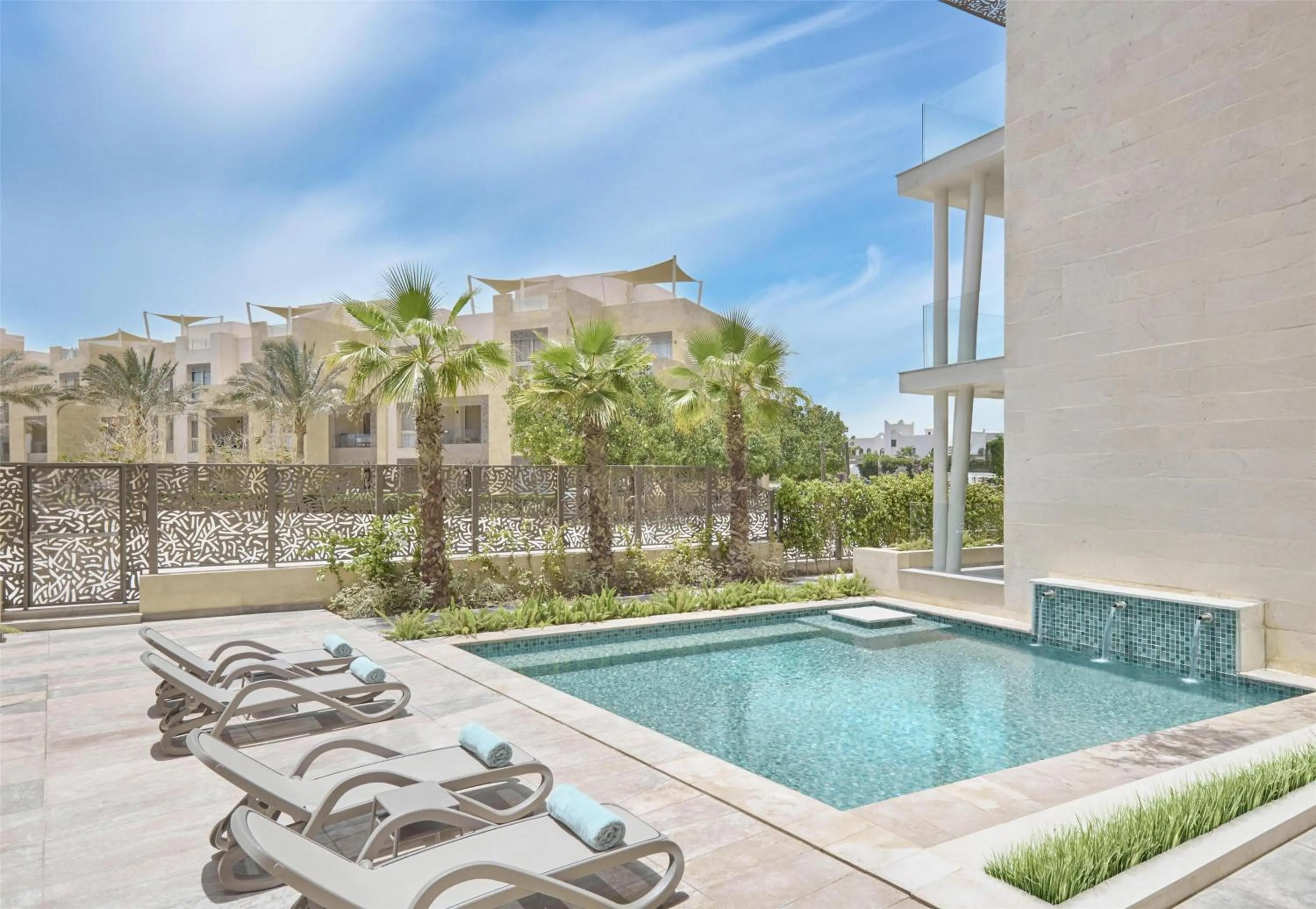 Pool view in Doubletree By Hilton Mangroovy El Gouna Resort