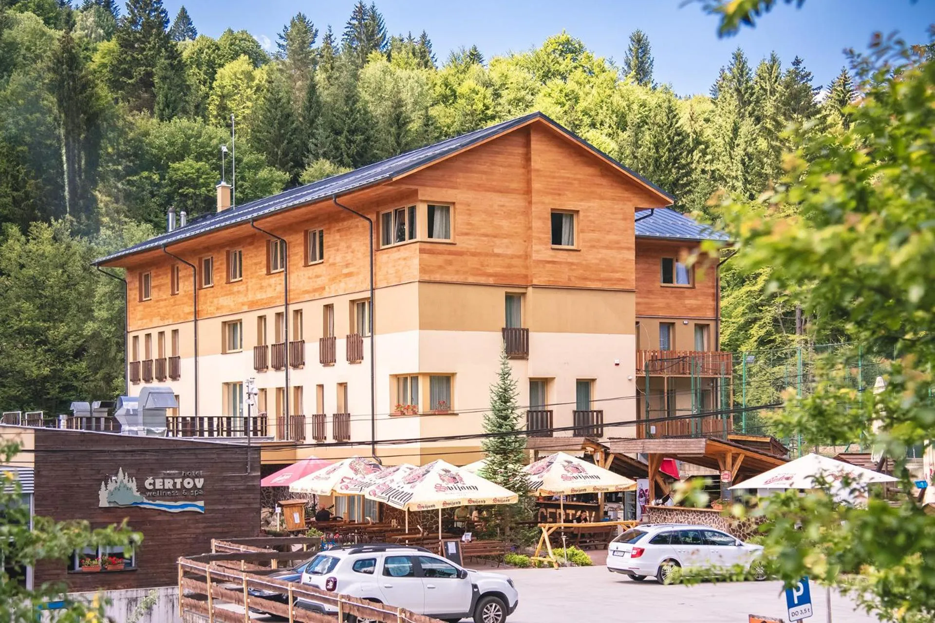 Property building in Wellness & Spa Hotel Čertov