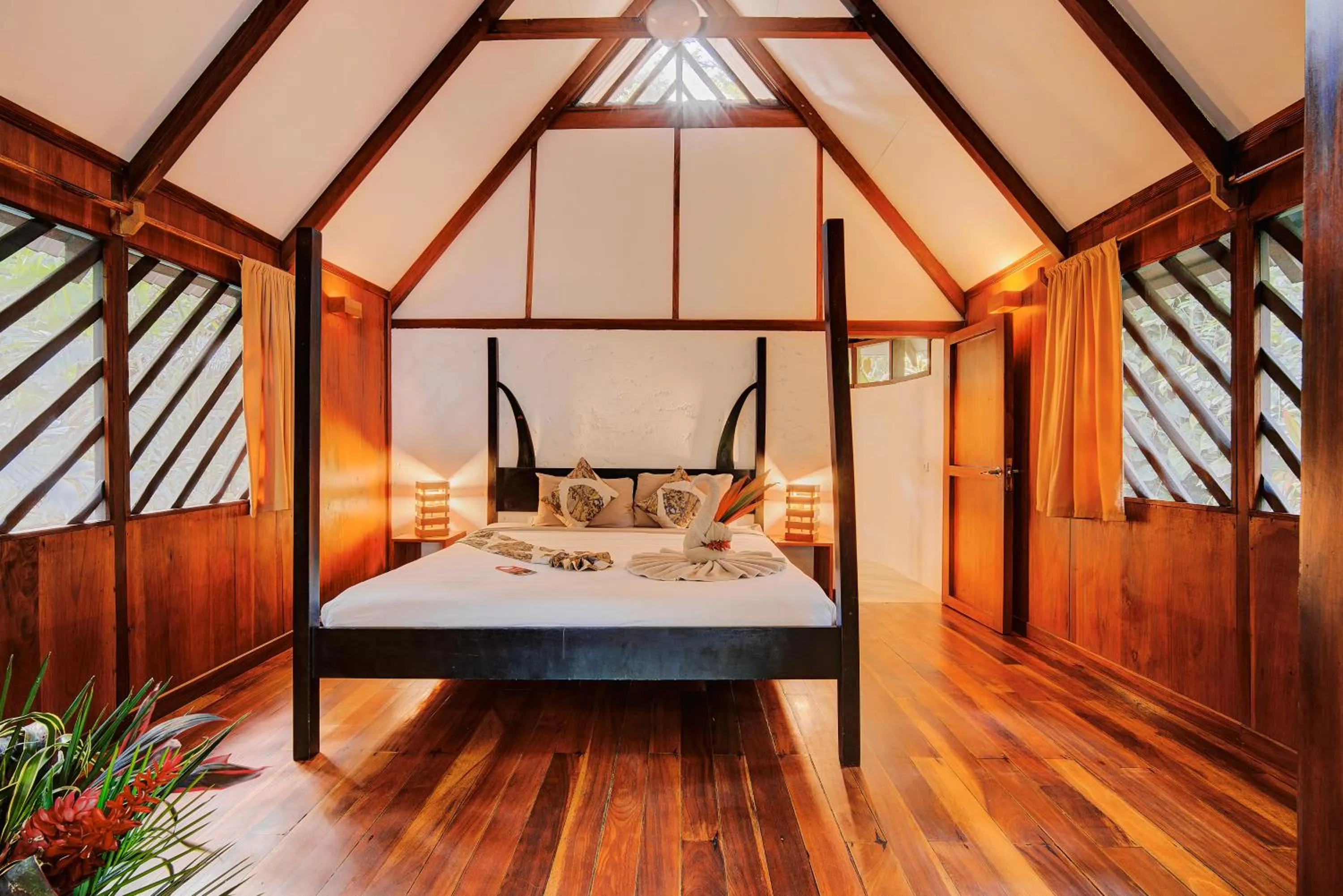 Bed in Hotel Shawandha Costa Rica