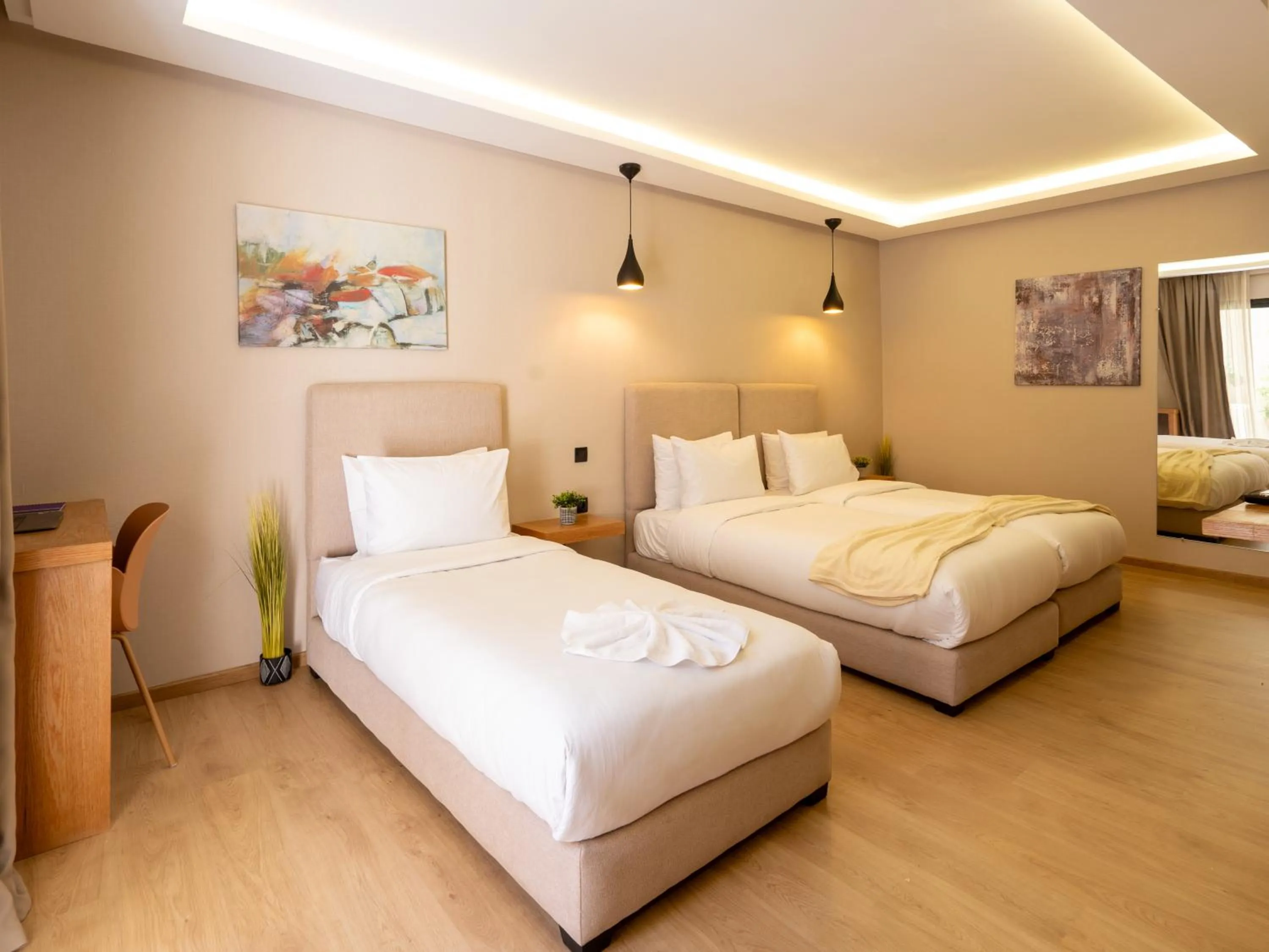 Bed in Unico Hotel Maarif