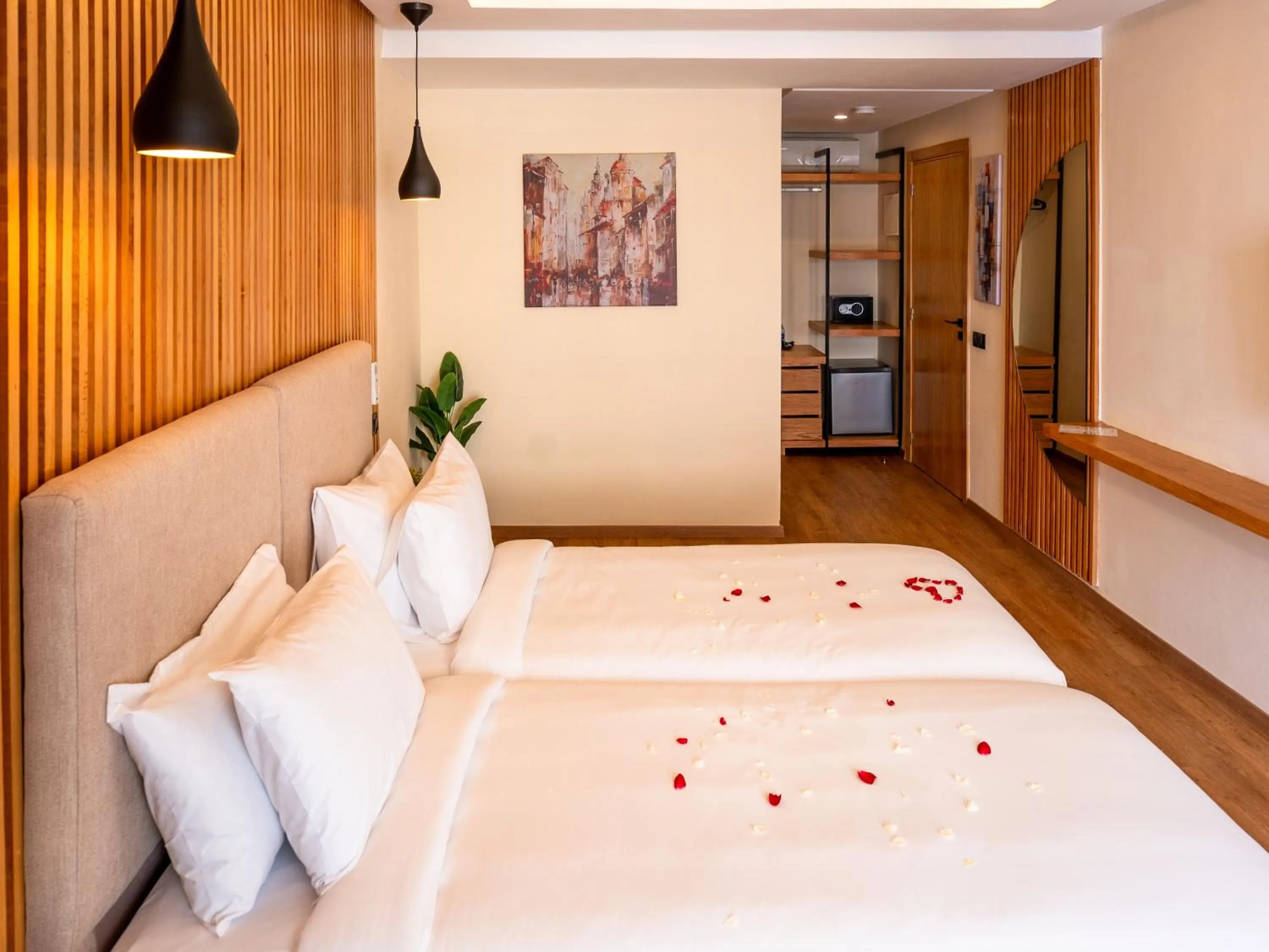 Bed in Unico Hotel Maarif