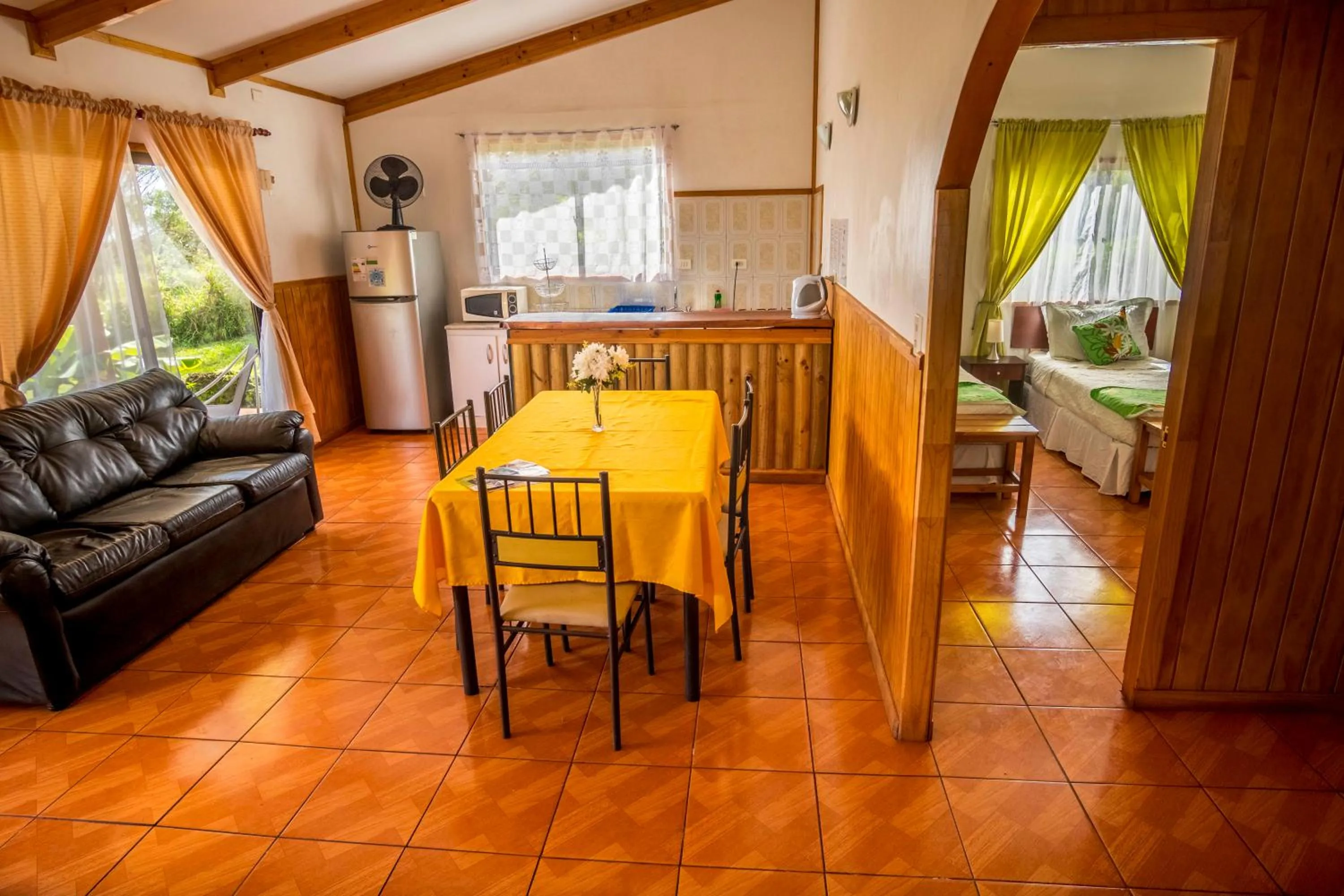 Kitchen or kitchenette in Cabañas Henua Iti