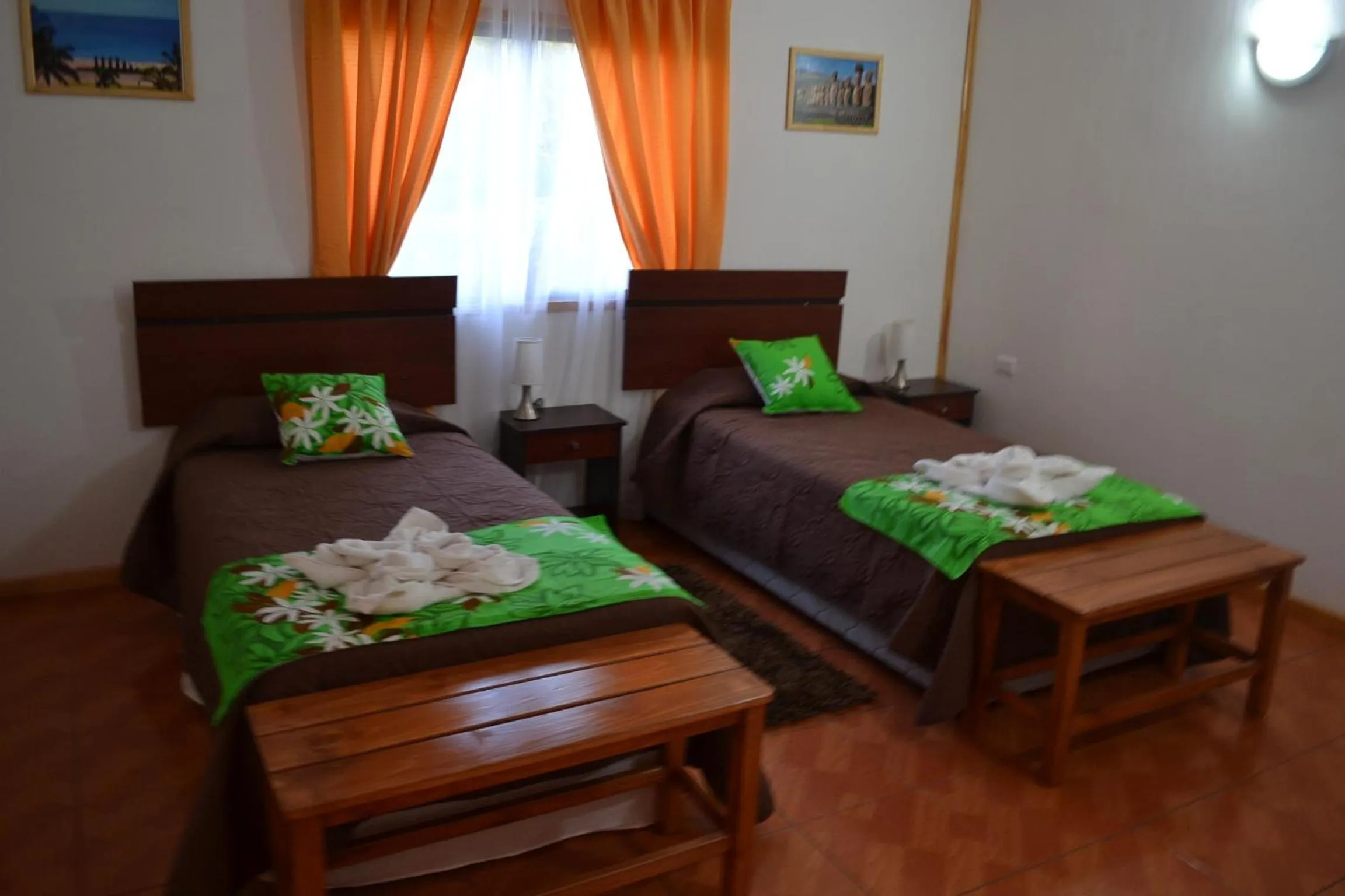 Bed in Cabañas Henua Iti