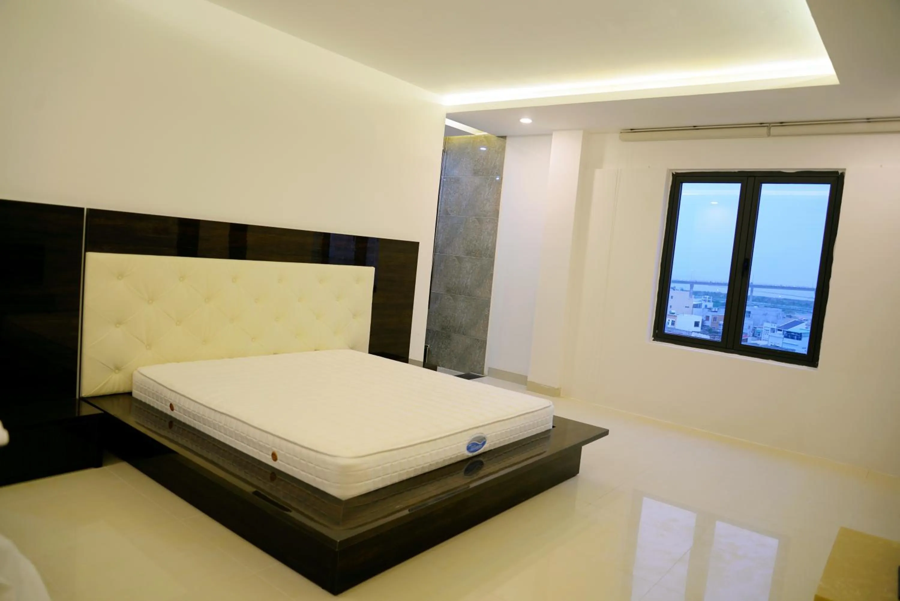 Bed in Night Sky Hotel