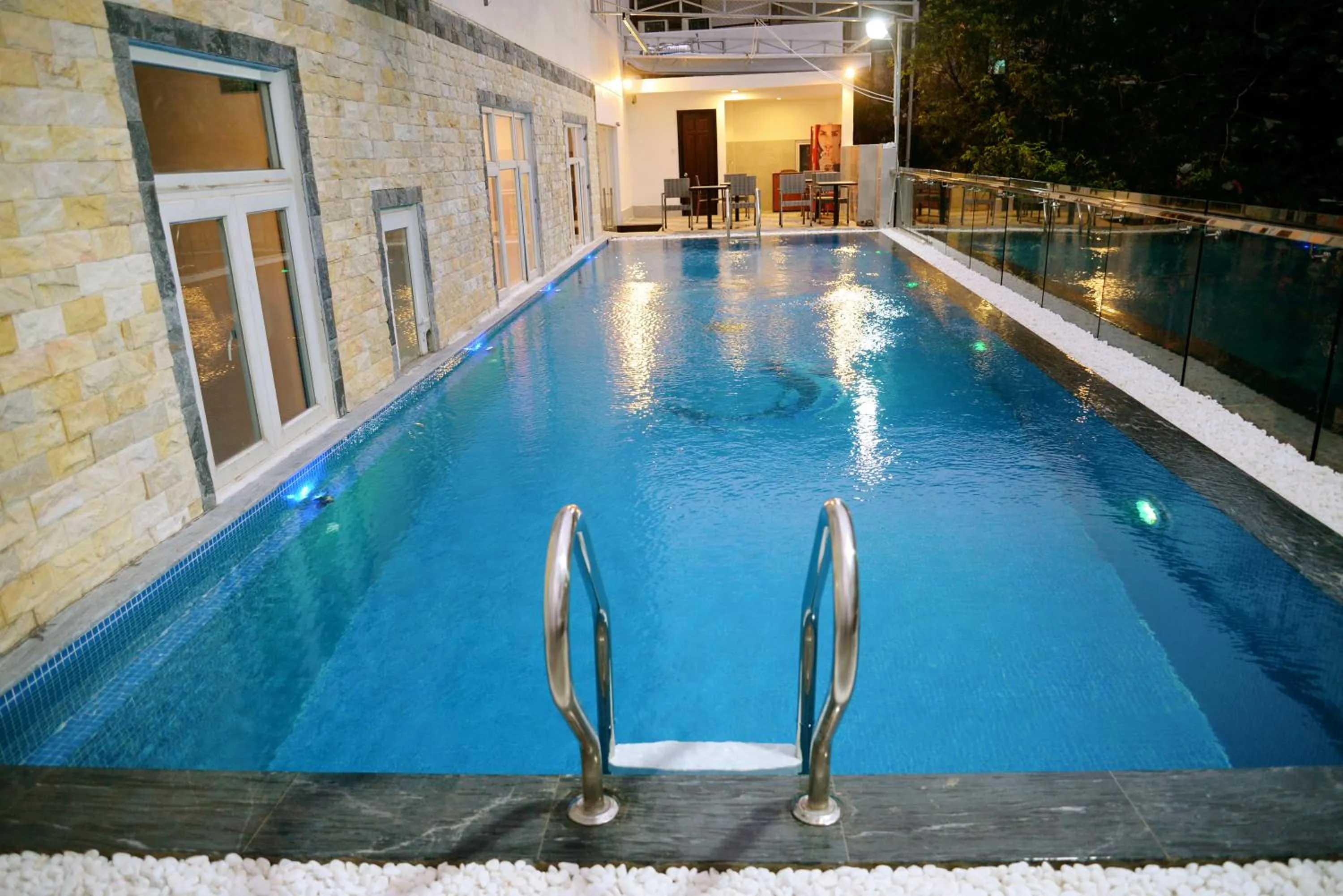 Pool view in Night Sky Hotel