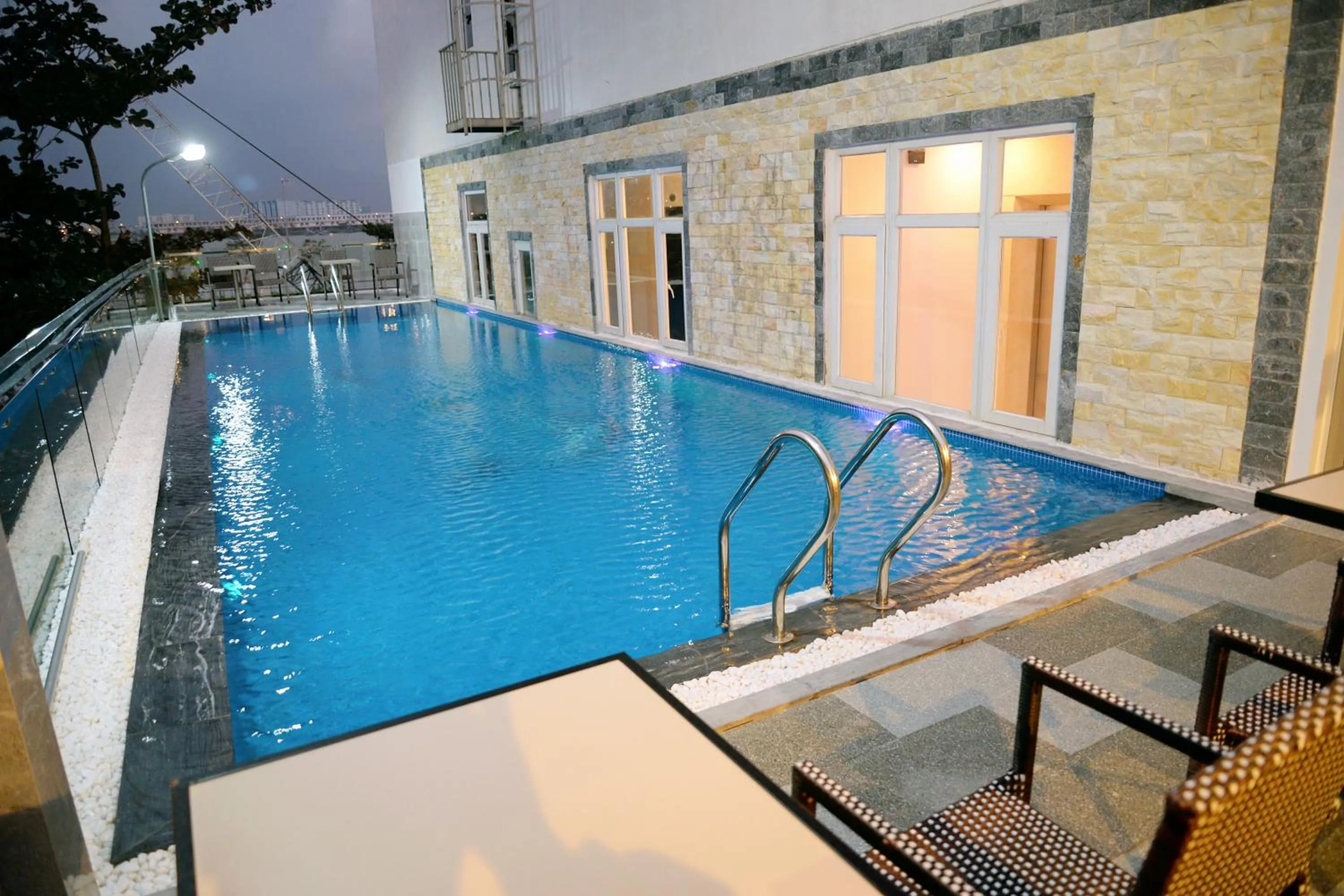 Pool view in Night Sky Hotel