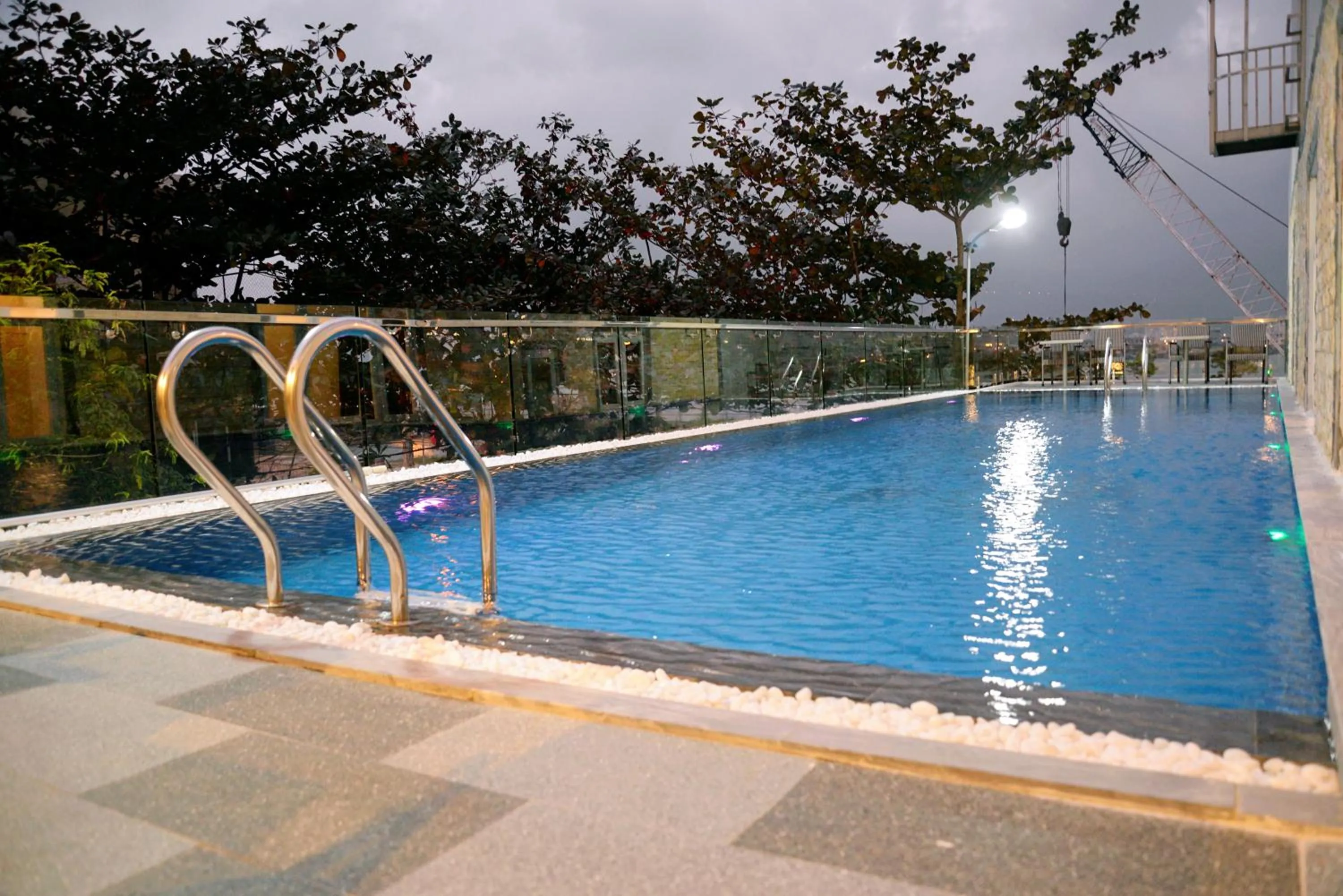 Pool view in Night Sky Hotel