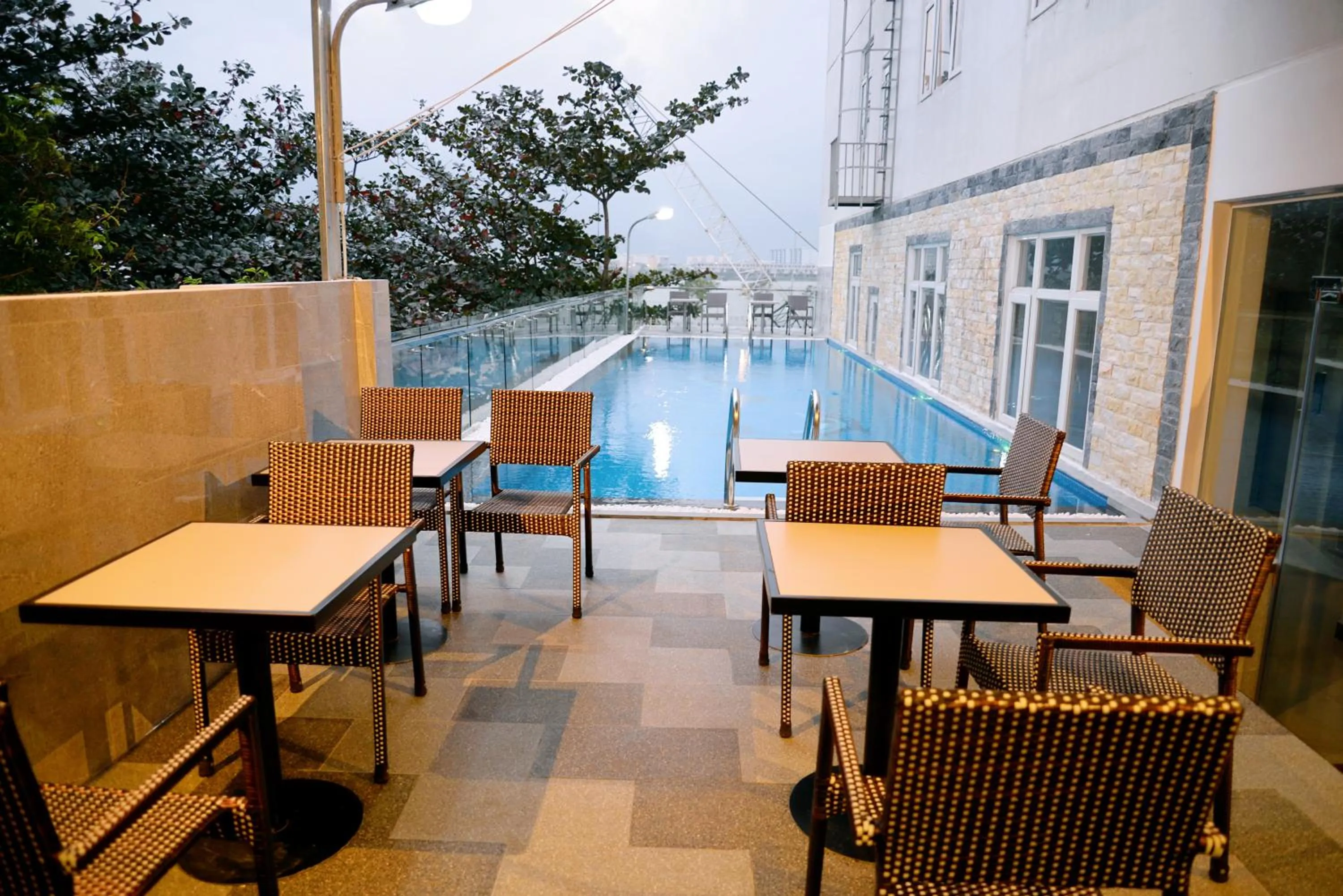 Swimming pool in Night Sky Hotel