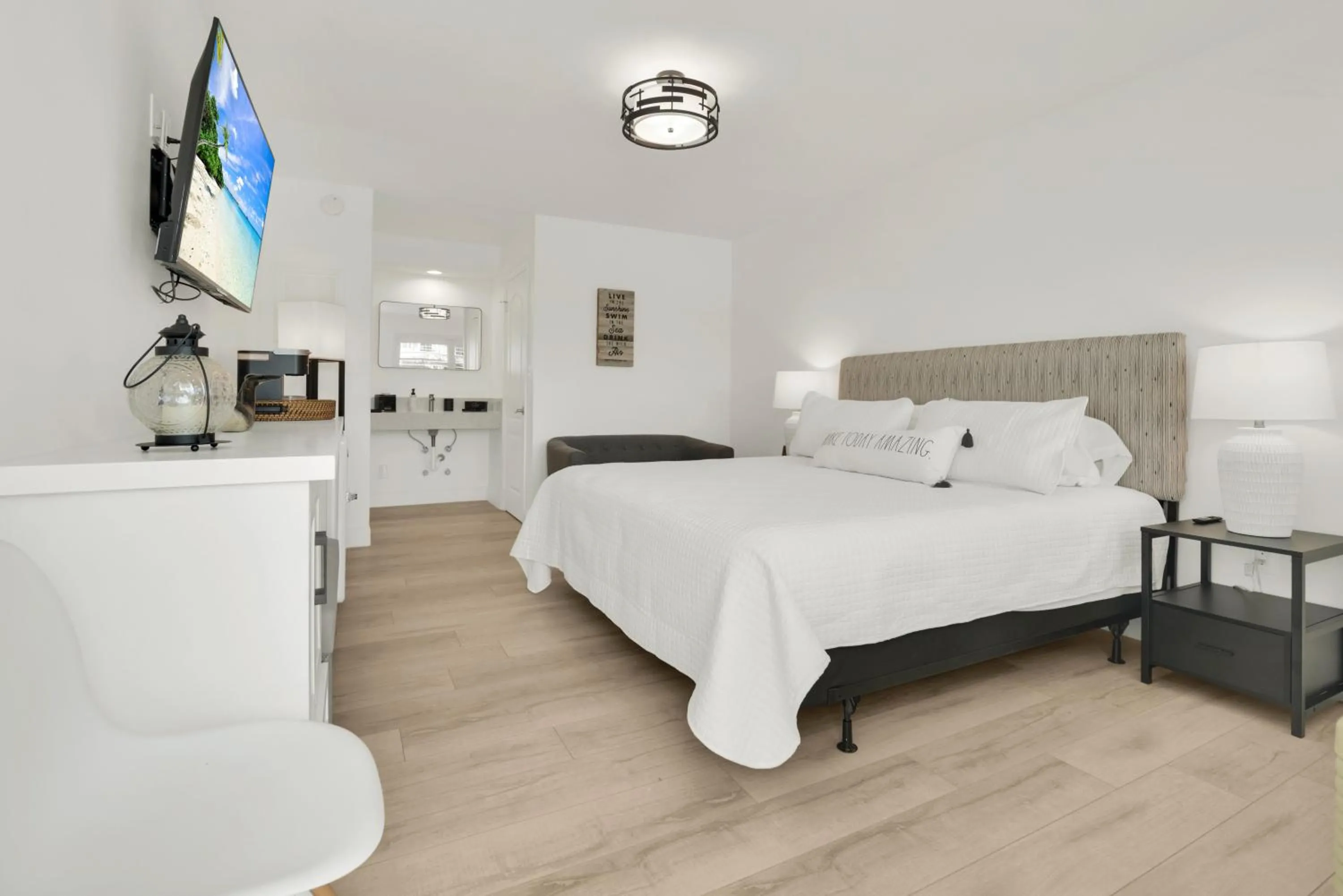 Bed in The Shores Hotel