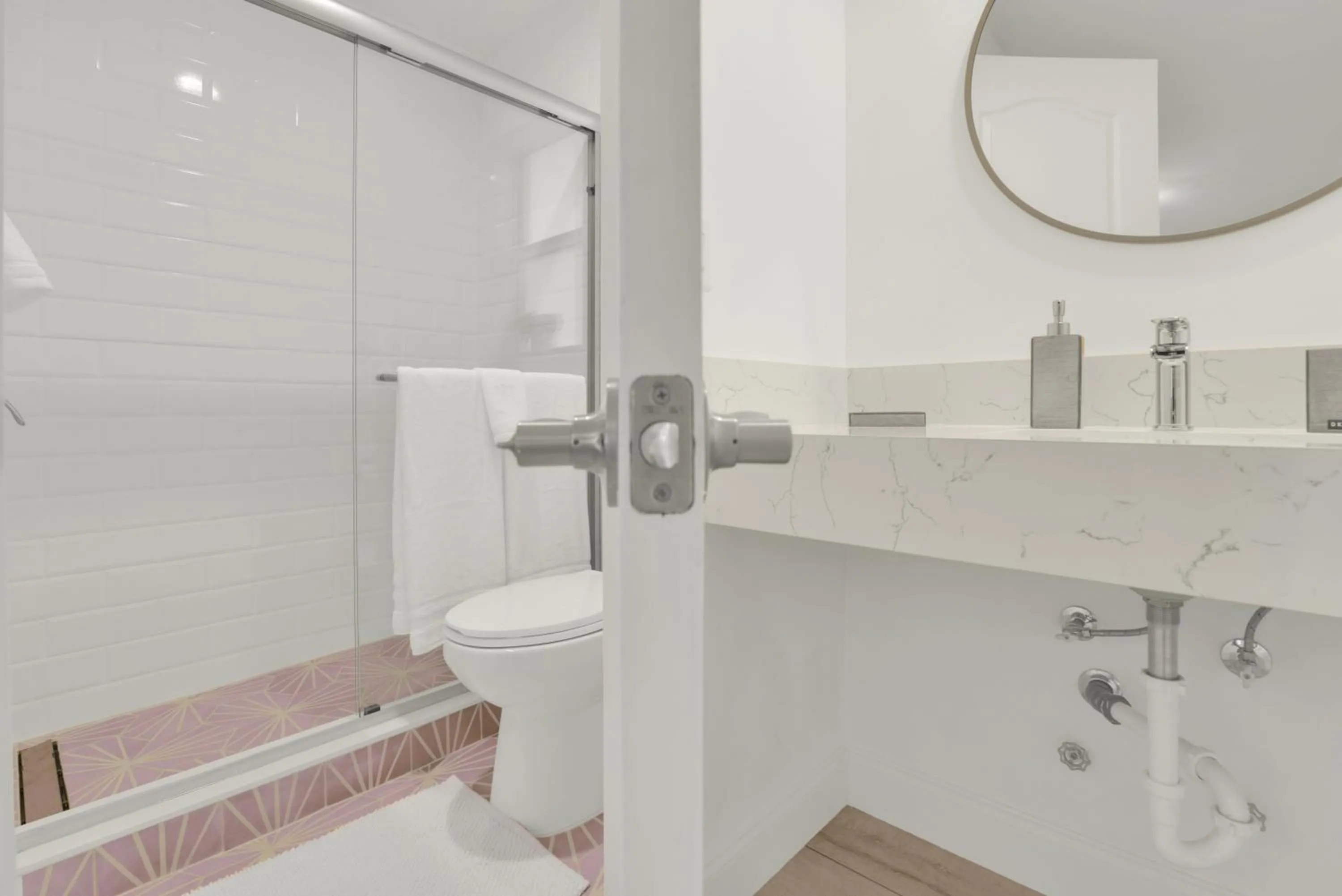 Shower in The Shores Hotel