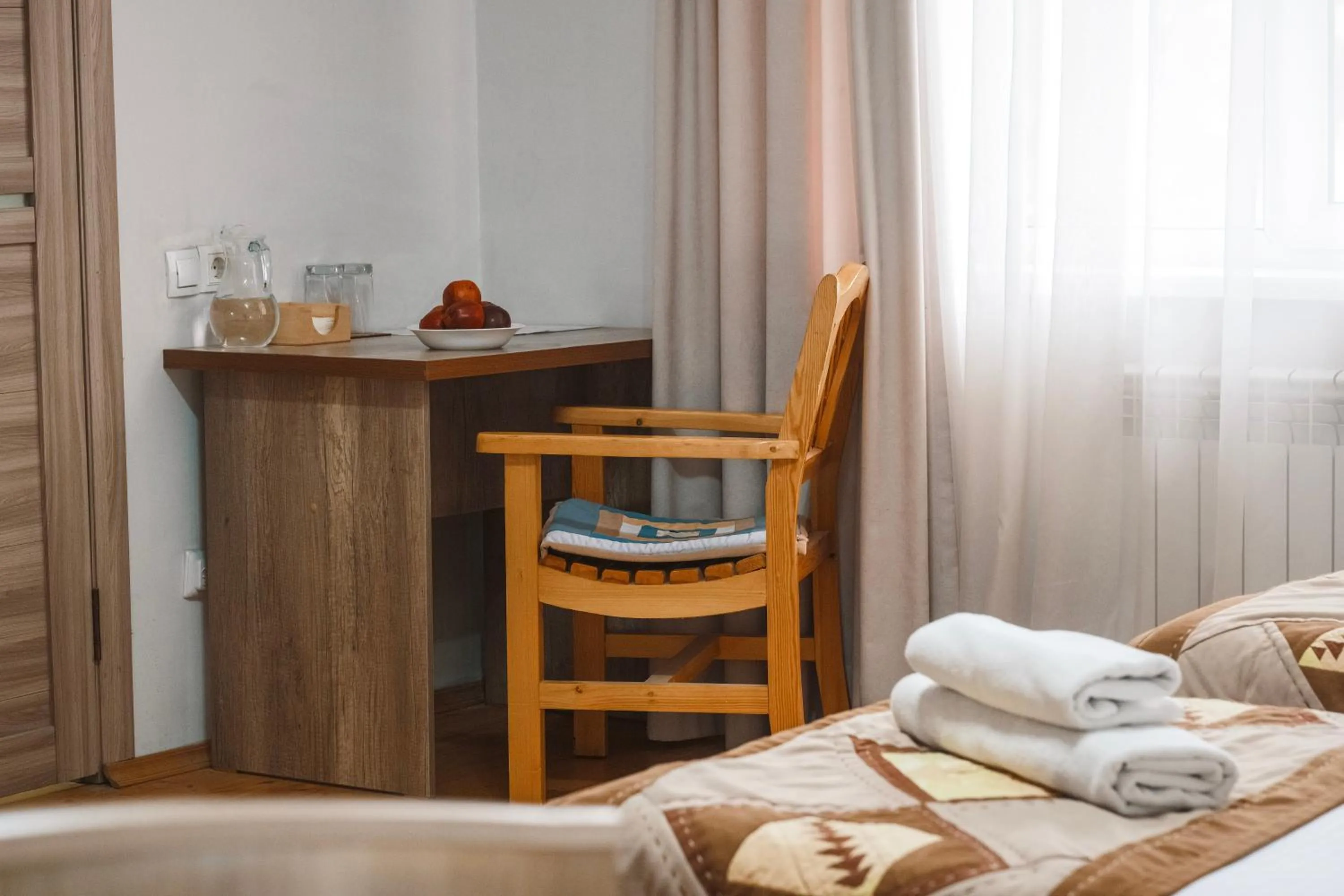 Seating area in TES Hotel