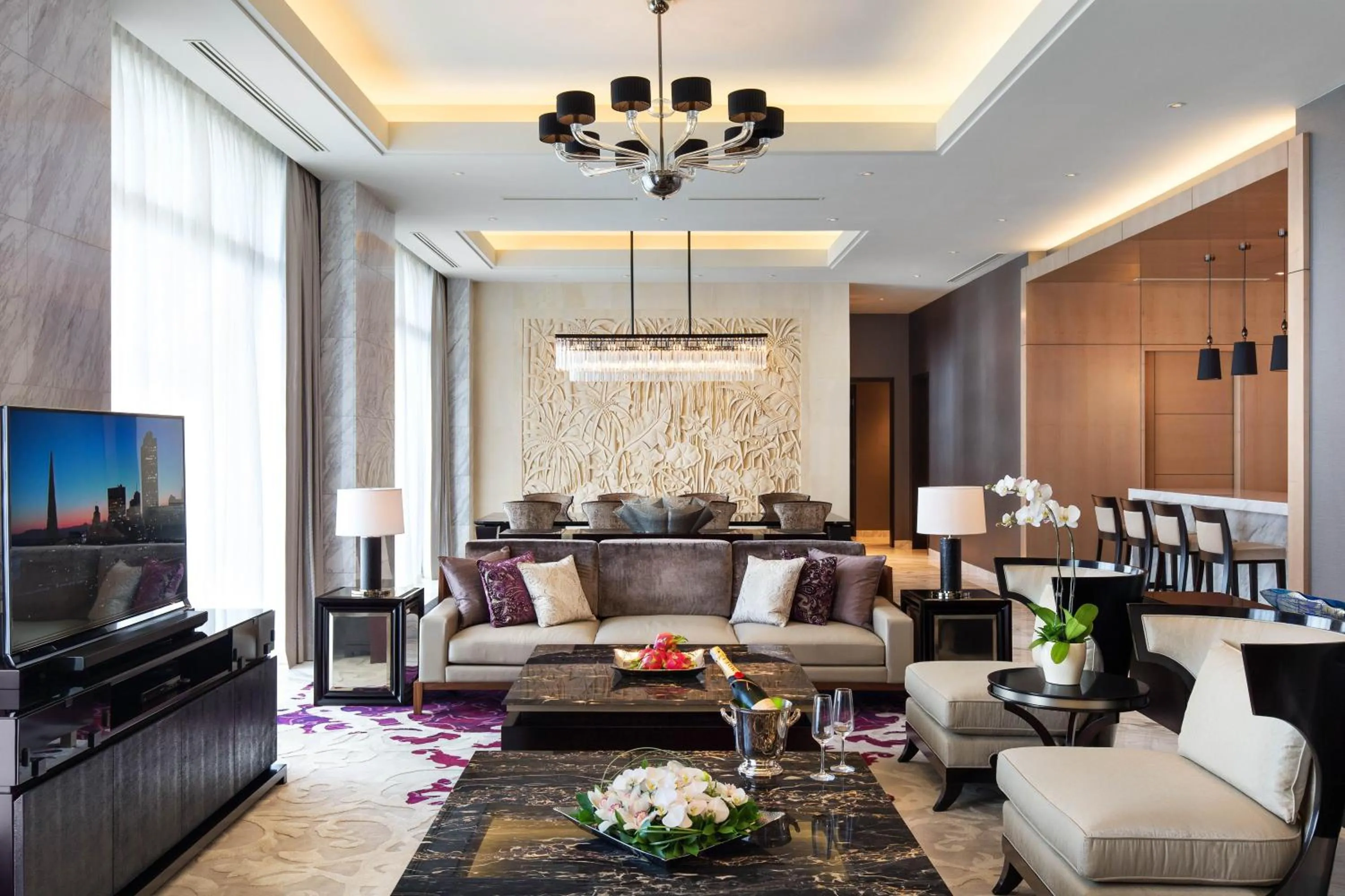 Living room in Fairmont Jakarta