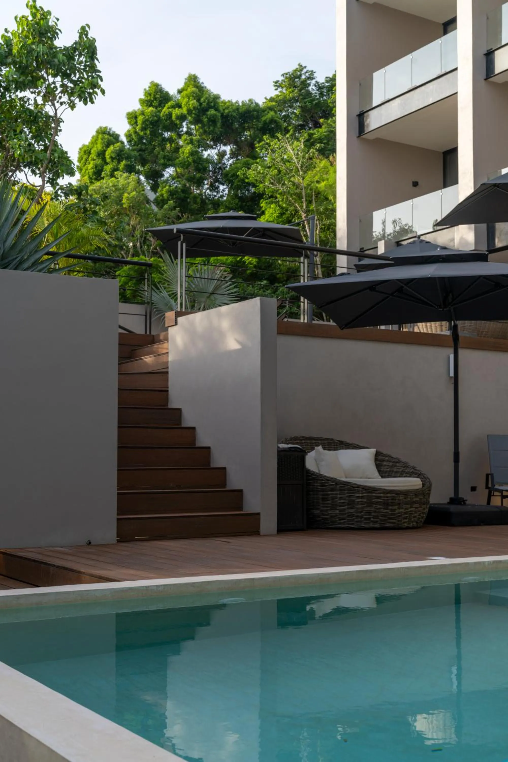 Swimming pool in Amaranto Bacalar Hotel Boutique