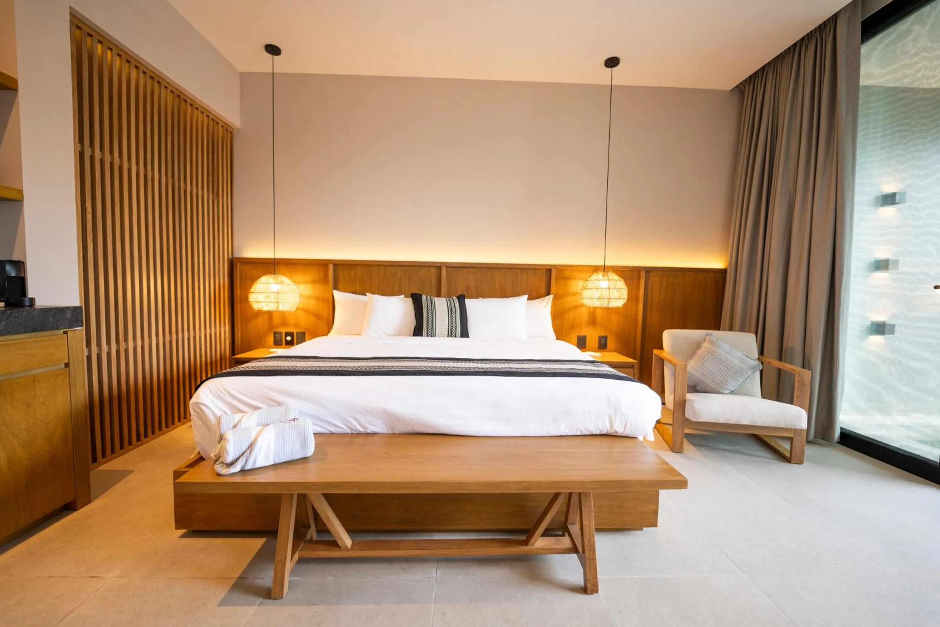 Bed in Amaranto Bacalar Hotel Boutique