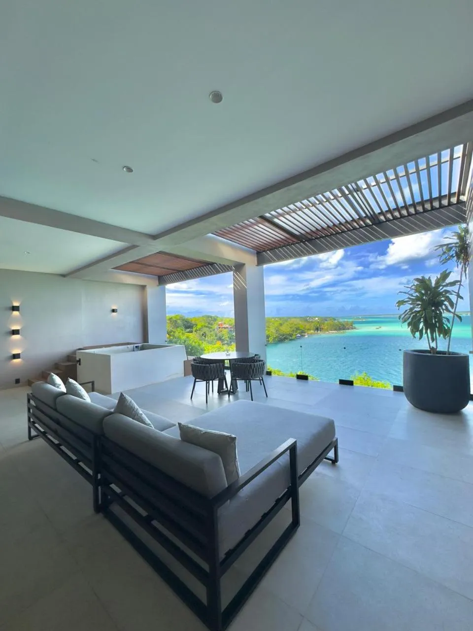 Balcony/Terrace in Amaranto Bacalar Hotel Boutique