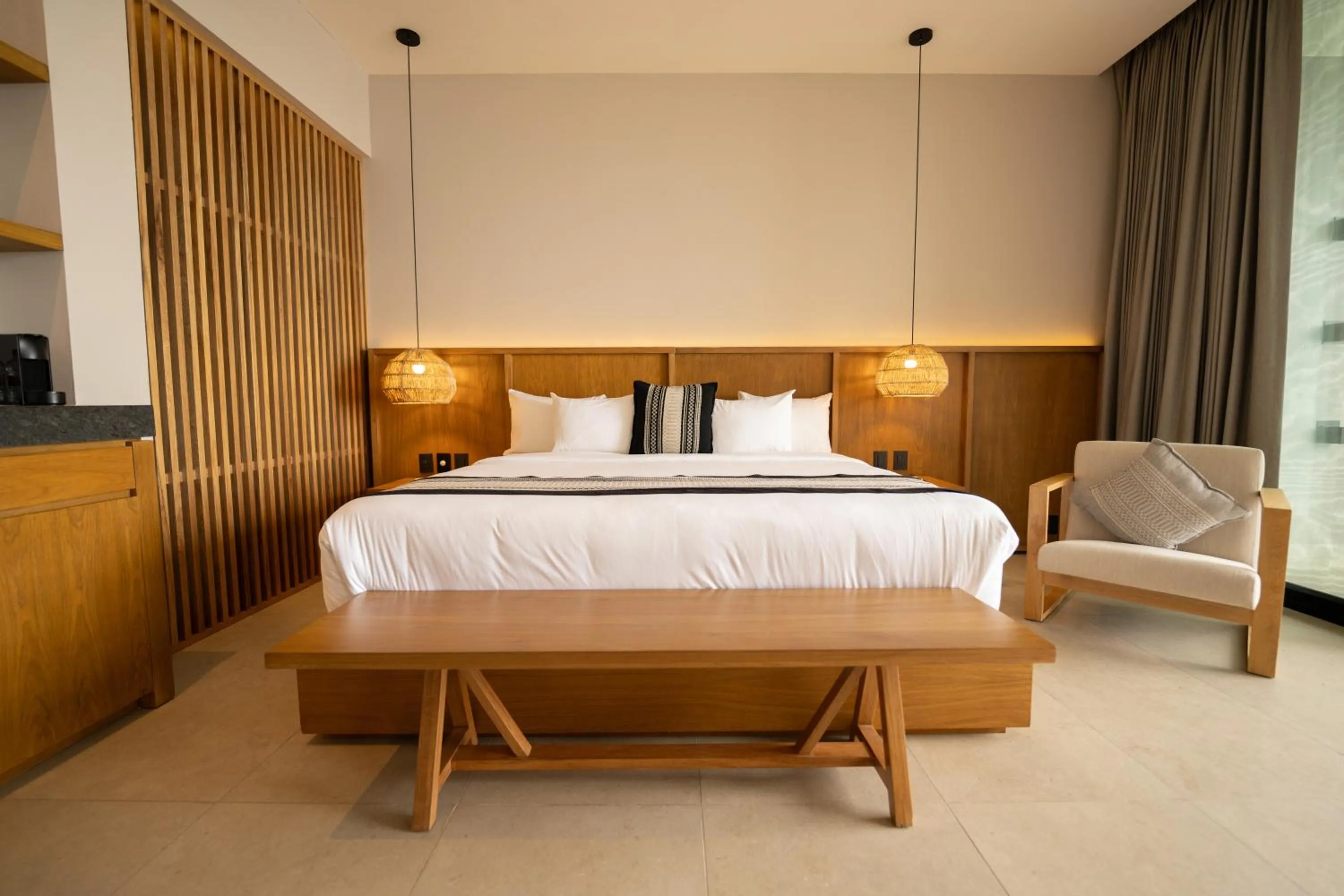 Bed in Amaranto Bacalar Hotel Boutique