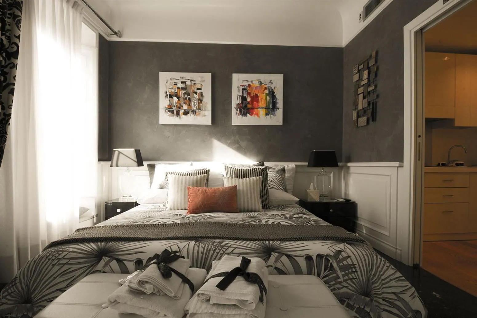 Winter, Bed in Suite Spagna 29