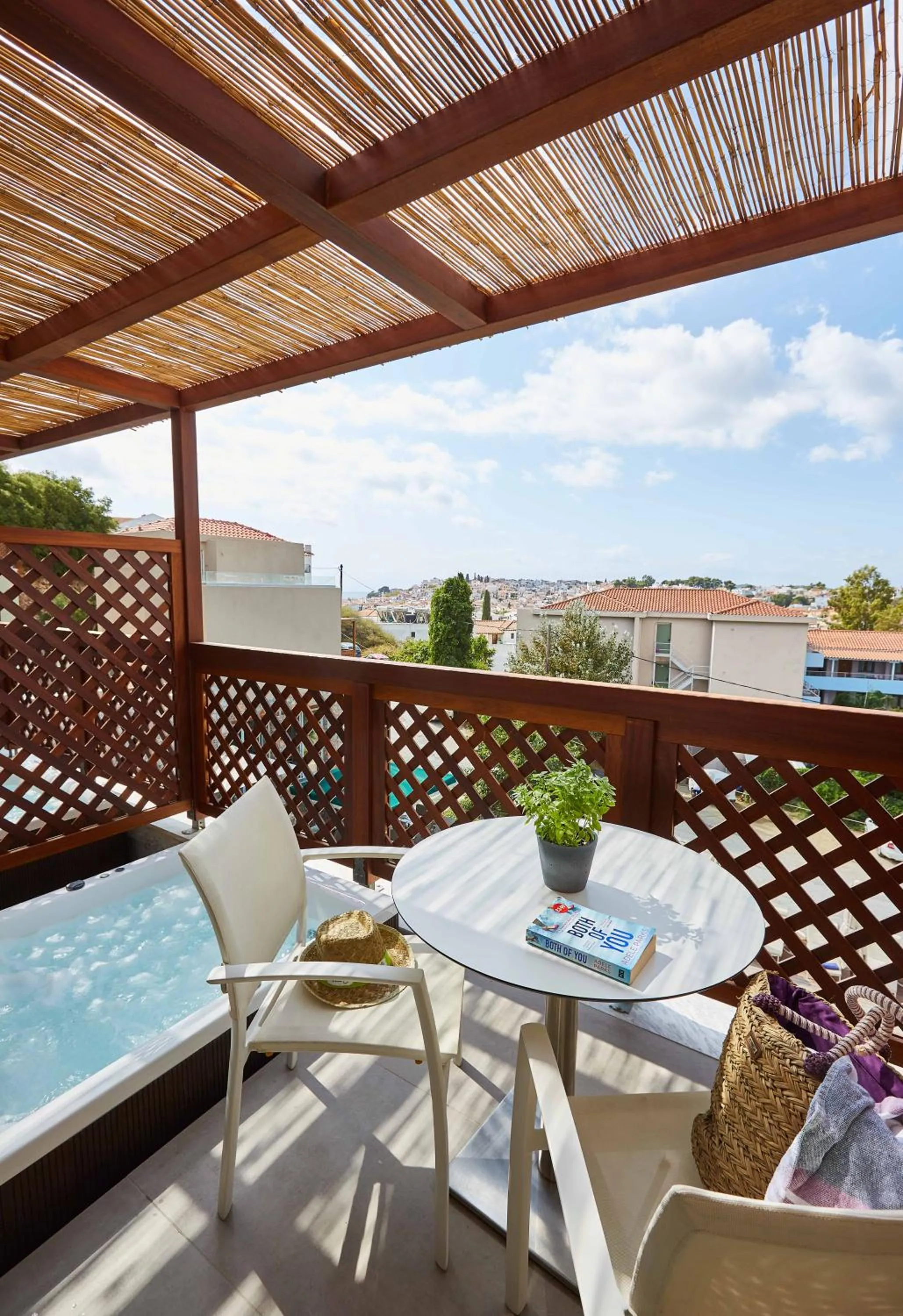 Hot Tub in Mystery Skiathos Luxury Residence