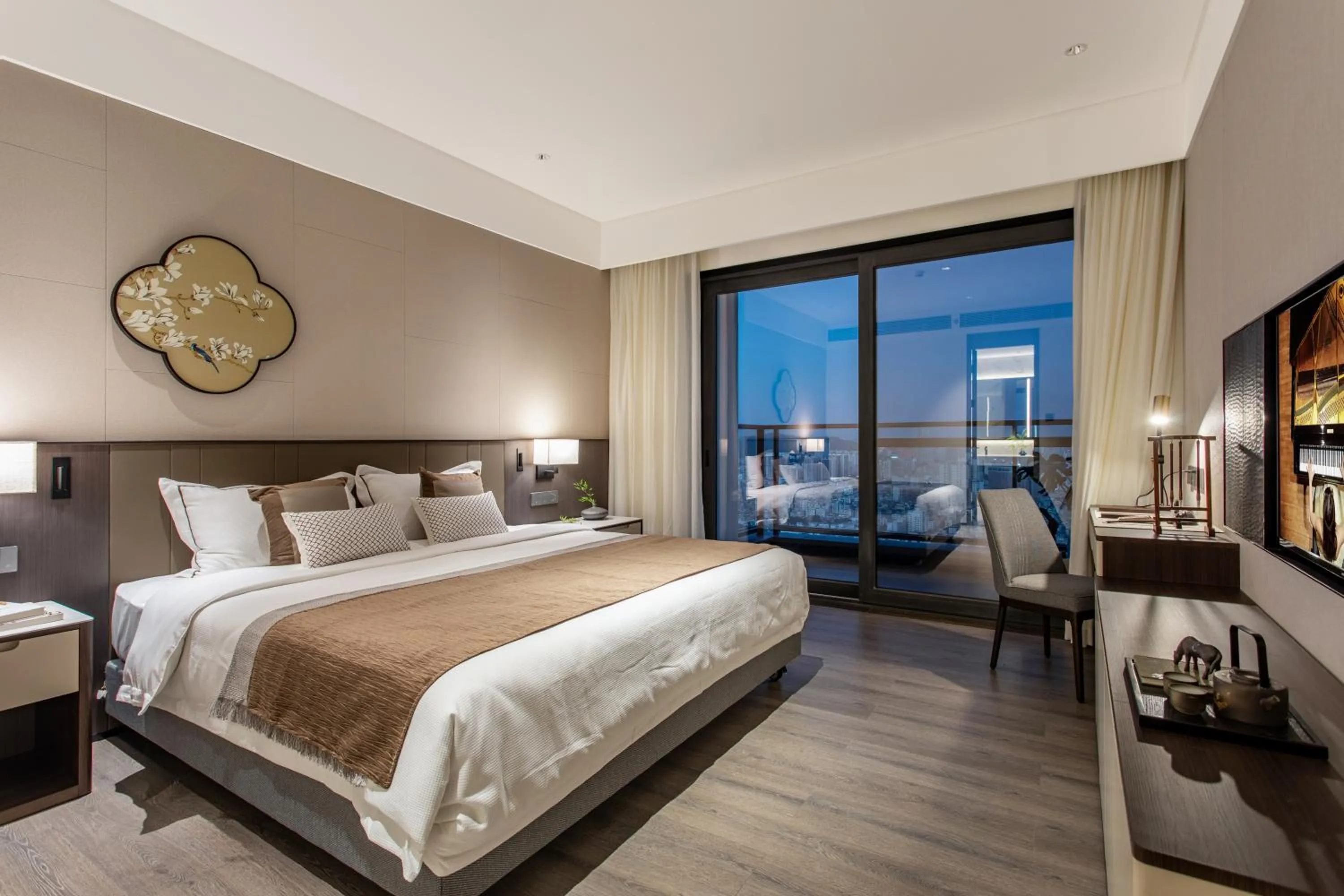 Bed in Ascott Fengyishan Shenzhen