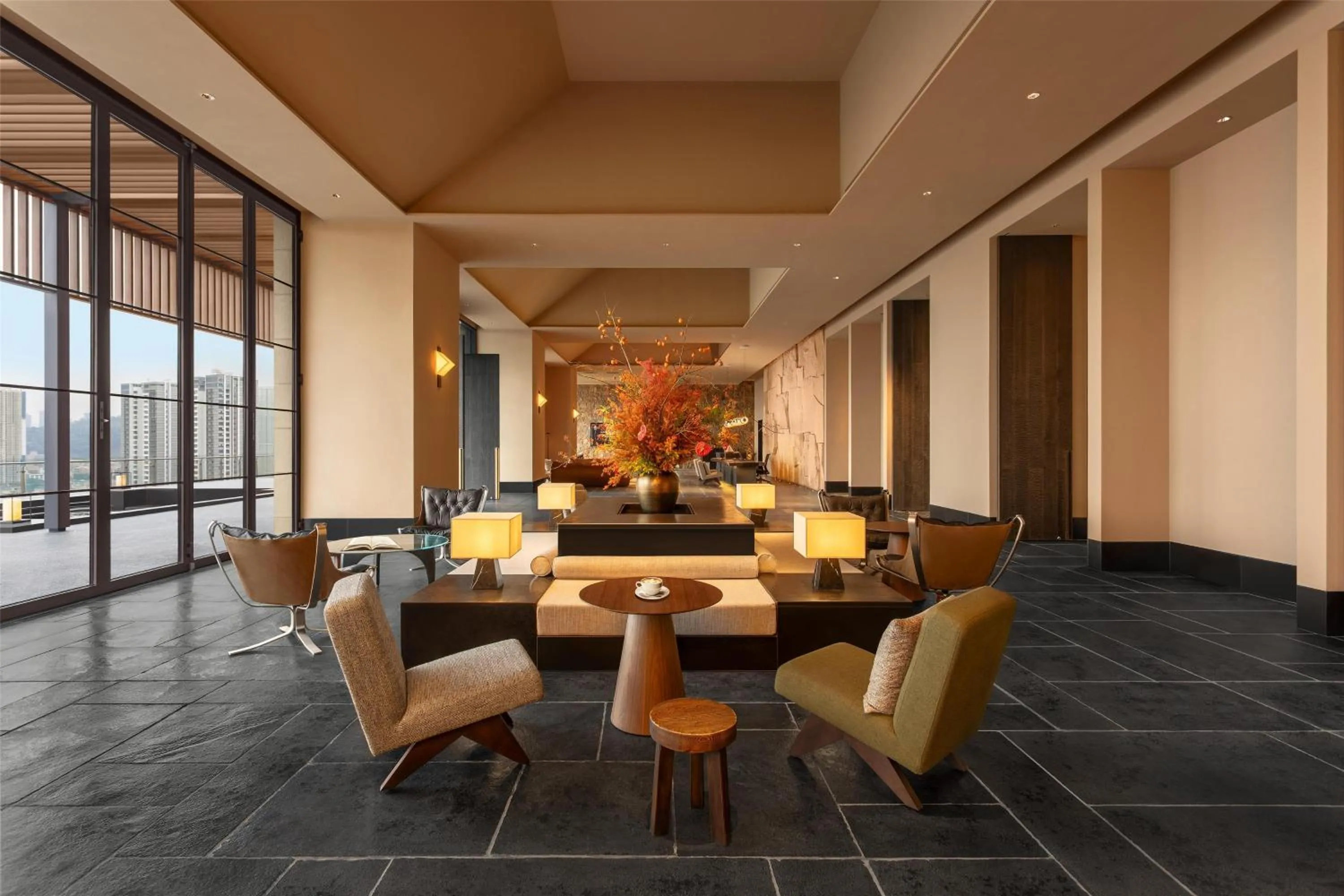 Lobby or reception in Ascott Fengyishan Shenzhen