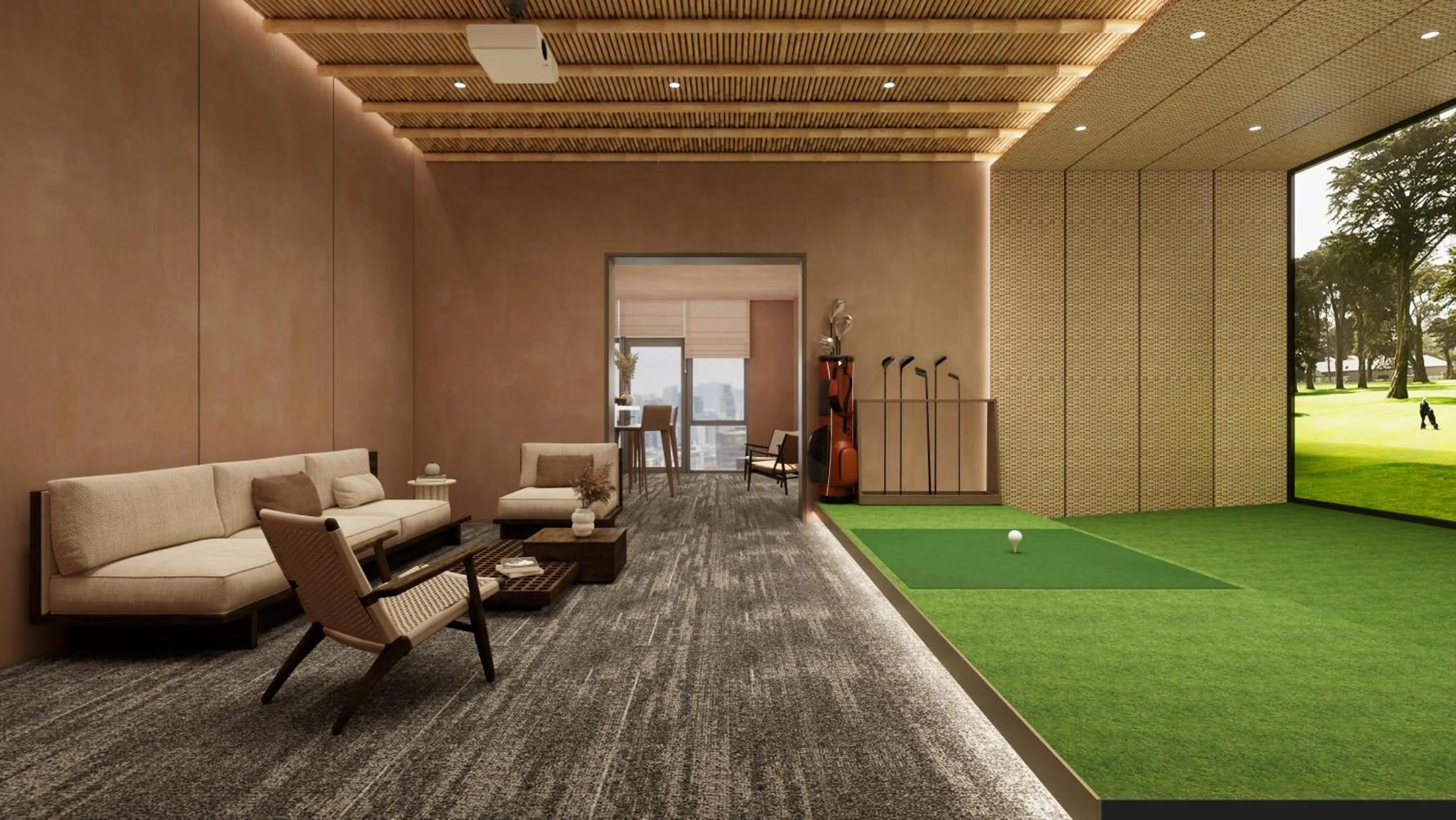 Minigolf in Ascott Fengyishan Shenzhen