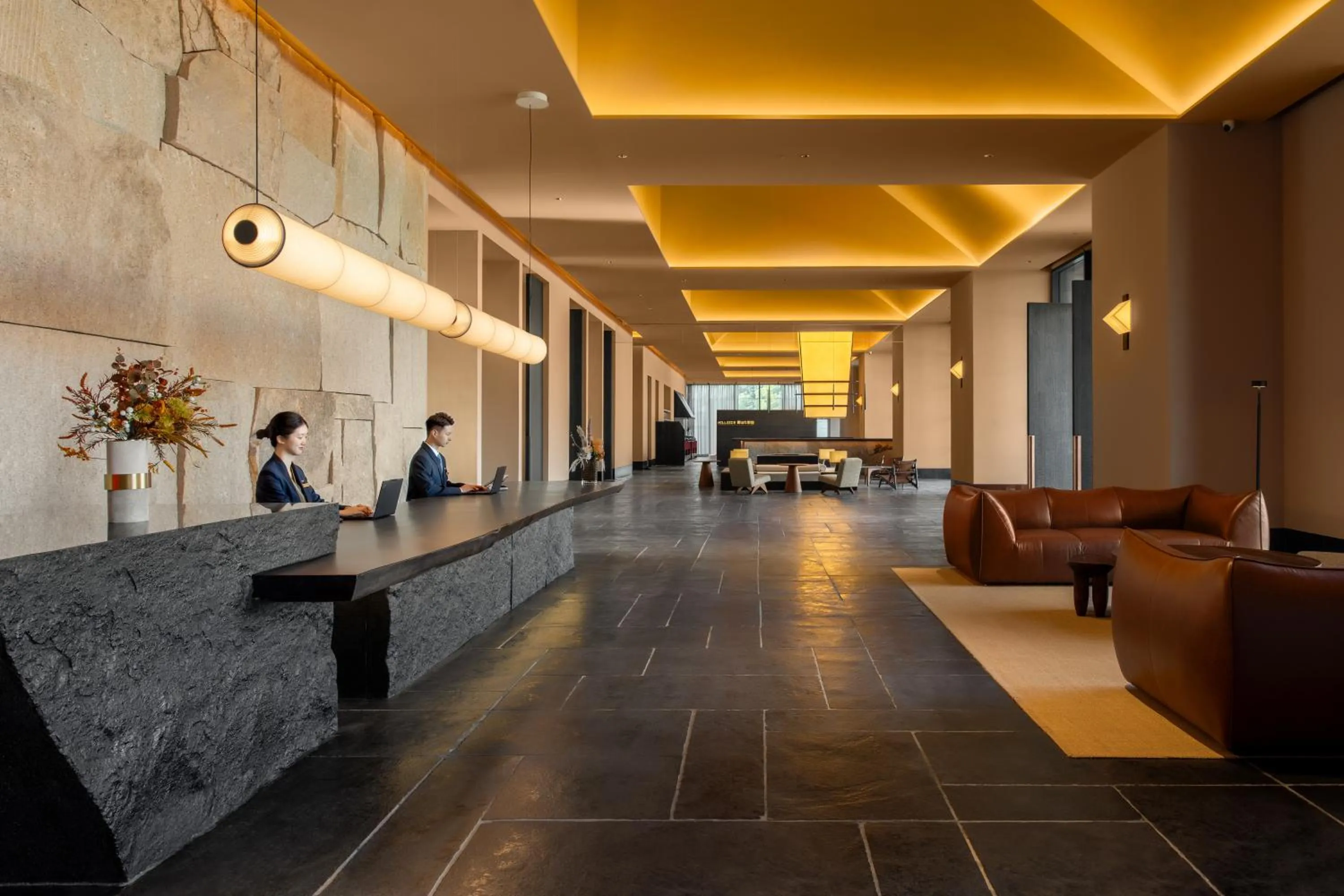 Lobby or reception in Ascott Fengyishan Shenzhen