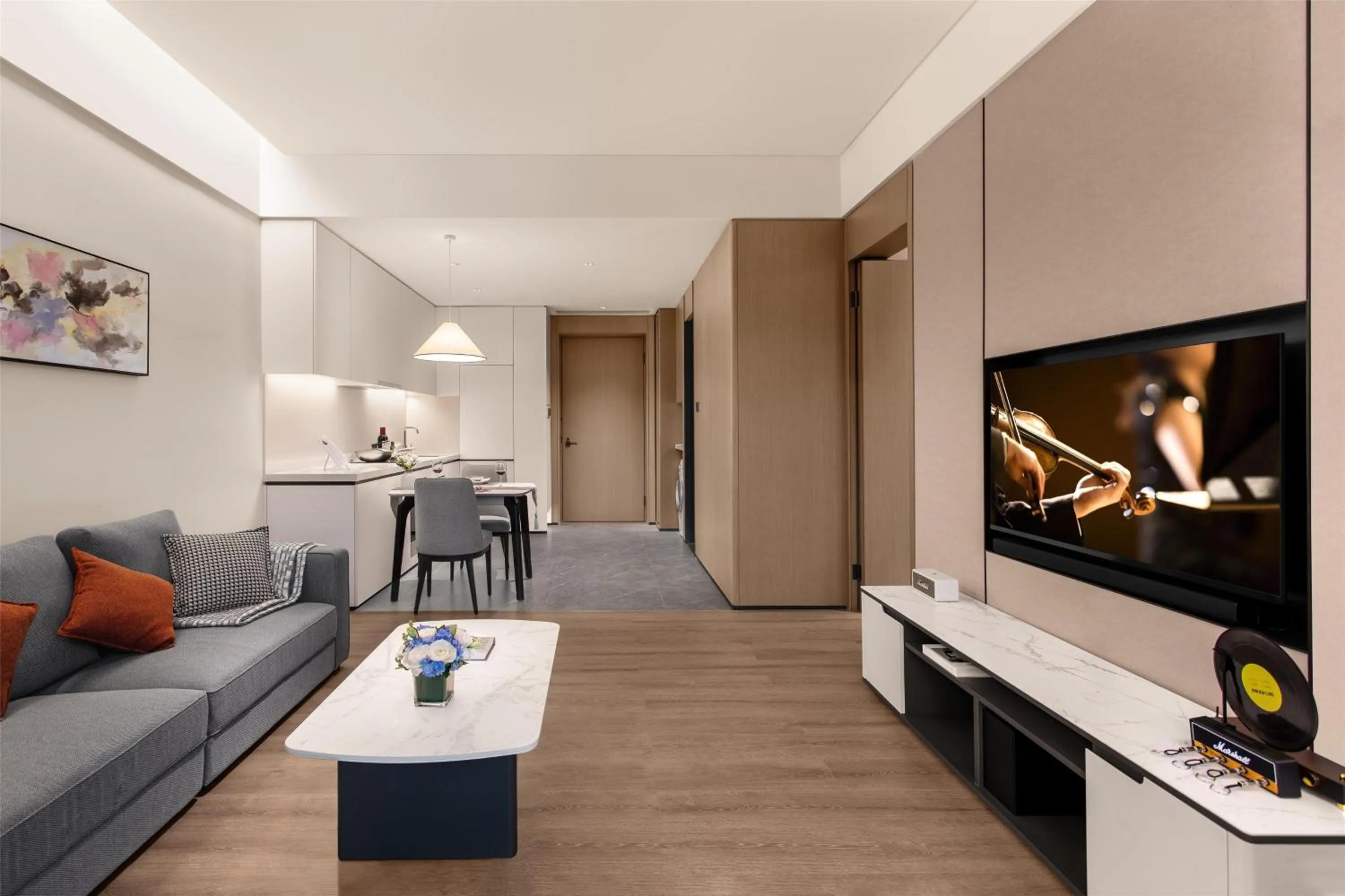 Bedroom in Ascott Fengyishan Shenzhen