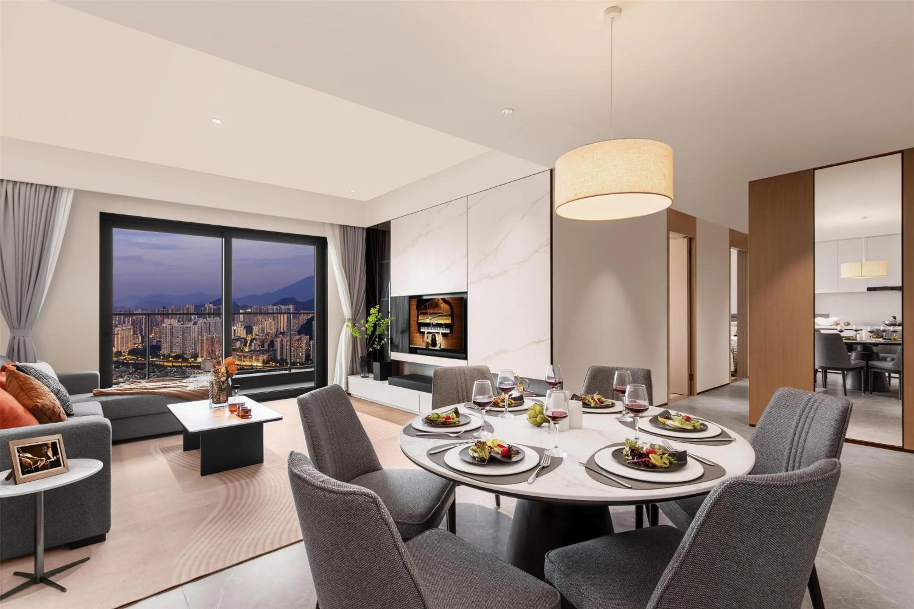 Kitchen or kitchenette in Ascott Fengyishan Shenzhen