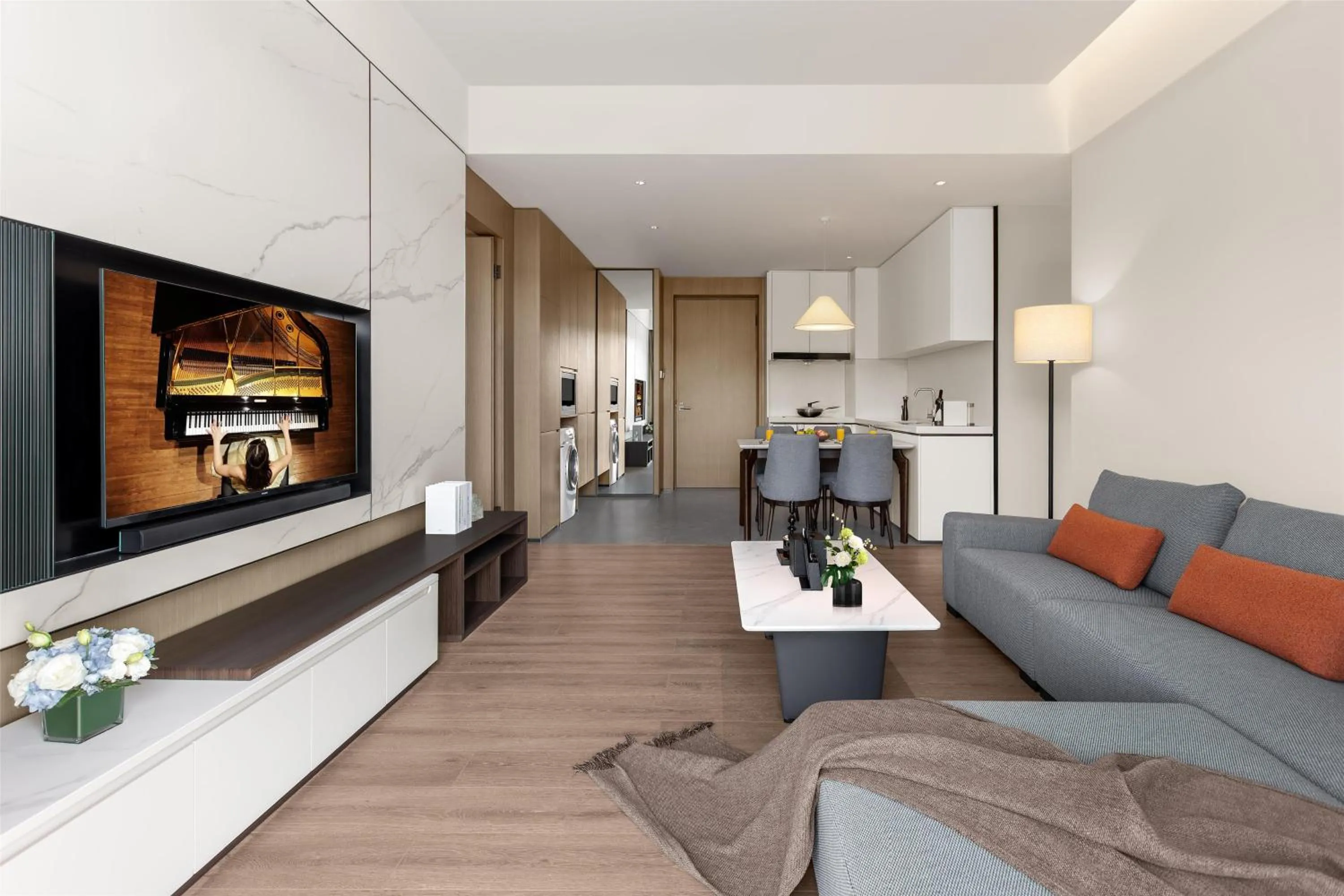 Bedroom in Ascott Fengyishan Shenzhen