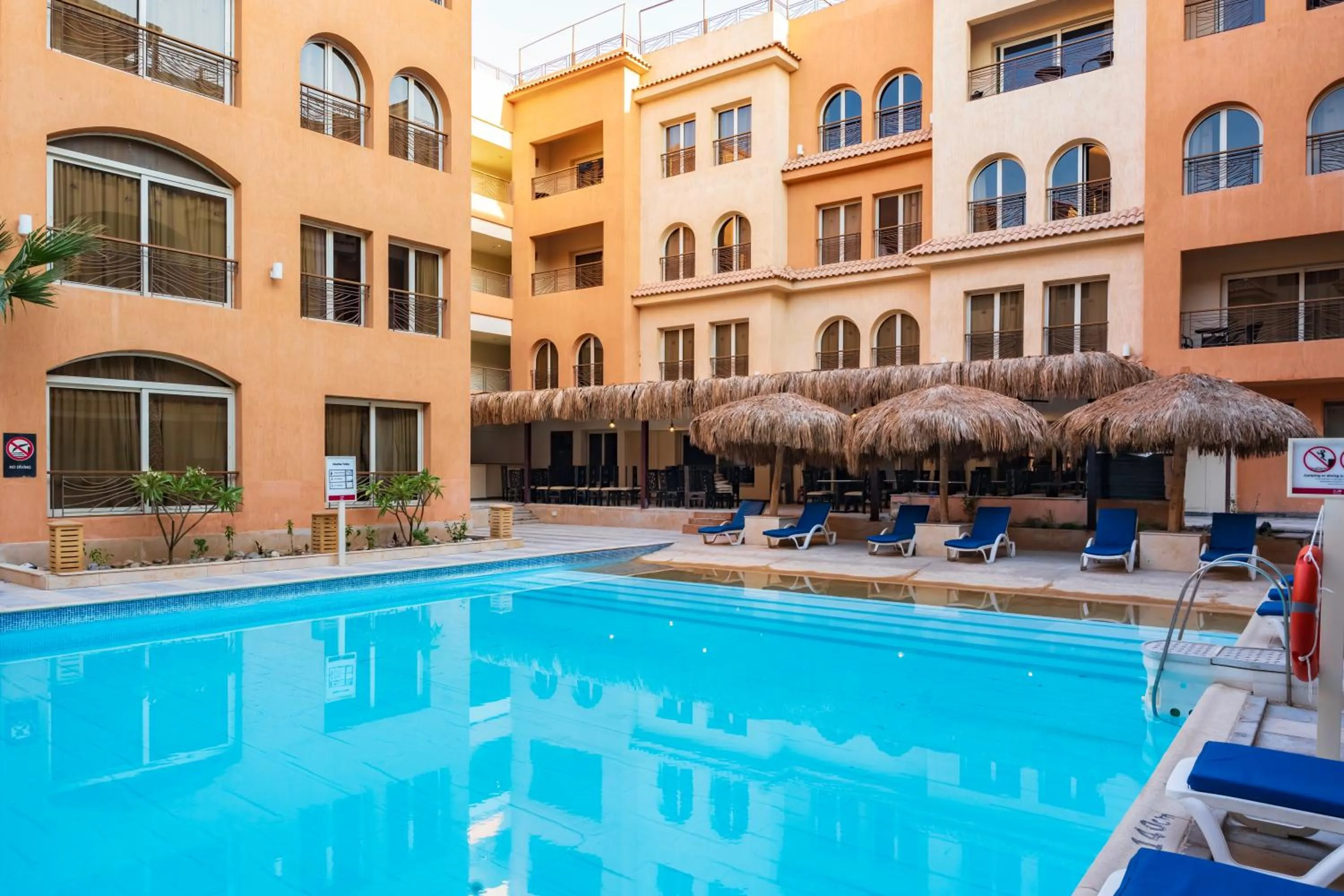 Pool view in La Rosa Boho Aqua park Hotel