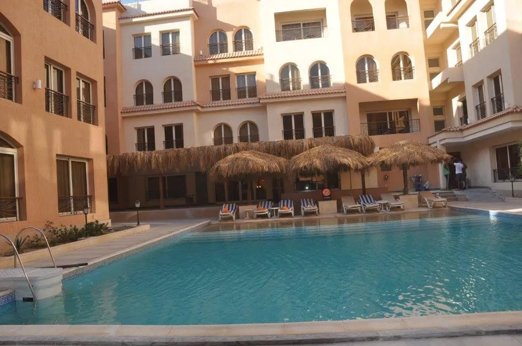 Pool view in La Rosa Boho Aqua park Hotel