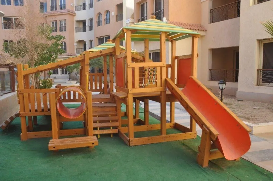 Children play ground in La Rosa Boho Aqua park Hotel