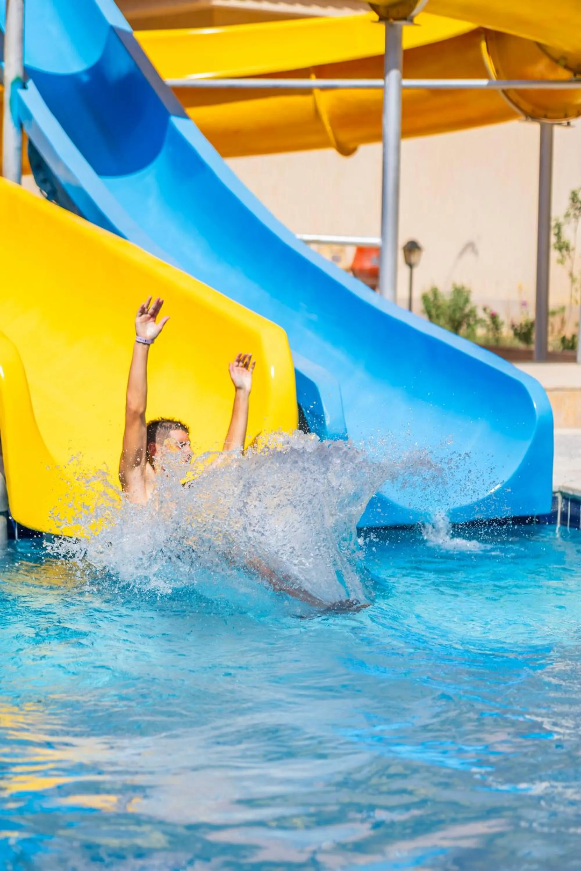 Swimming pool in La Rosa Boho Aqua park Hotel