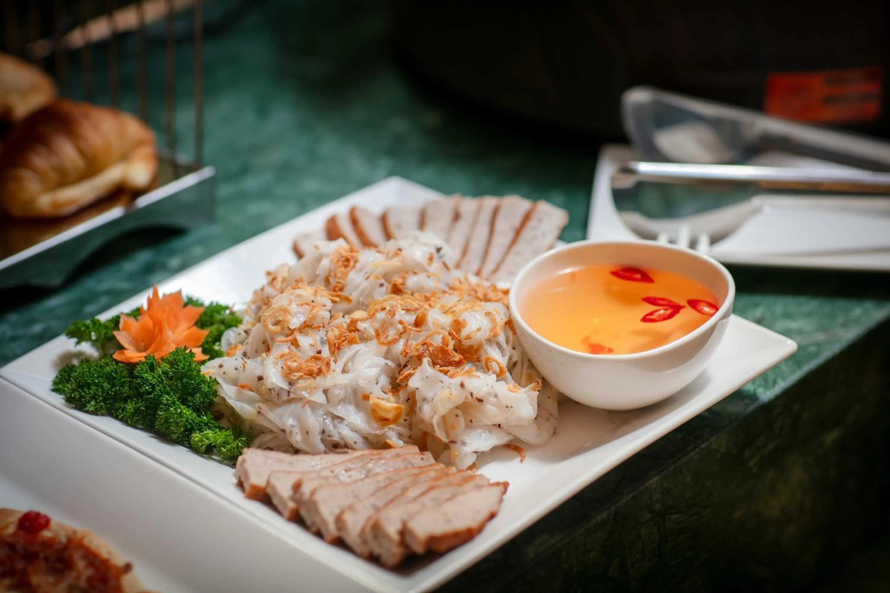 Food in Le Premier Hotel & Rooftop Bar