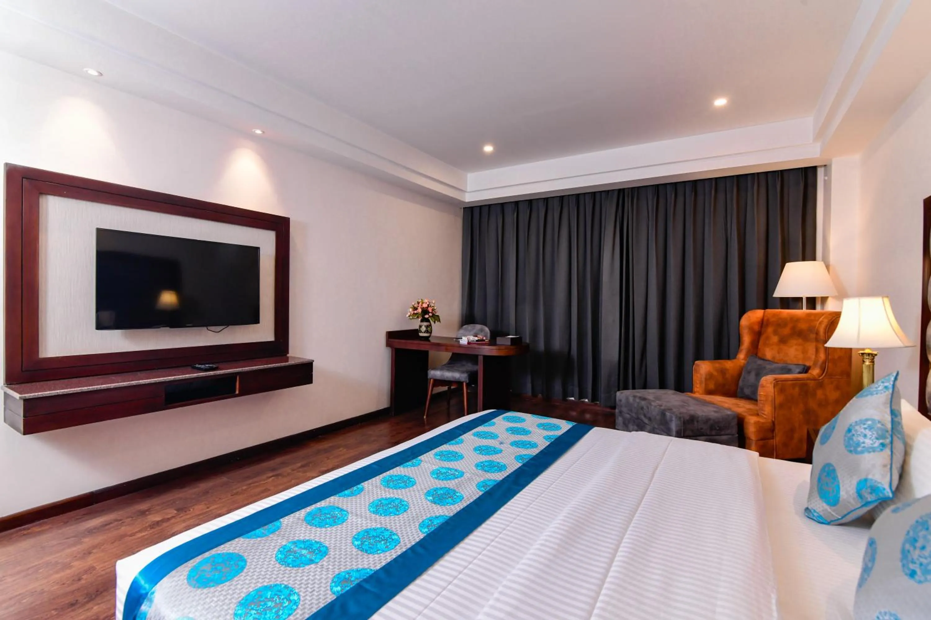 Bed in Tsokar Retreat