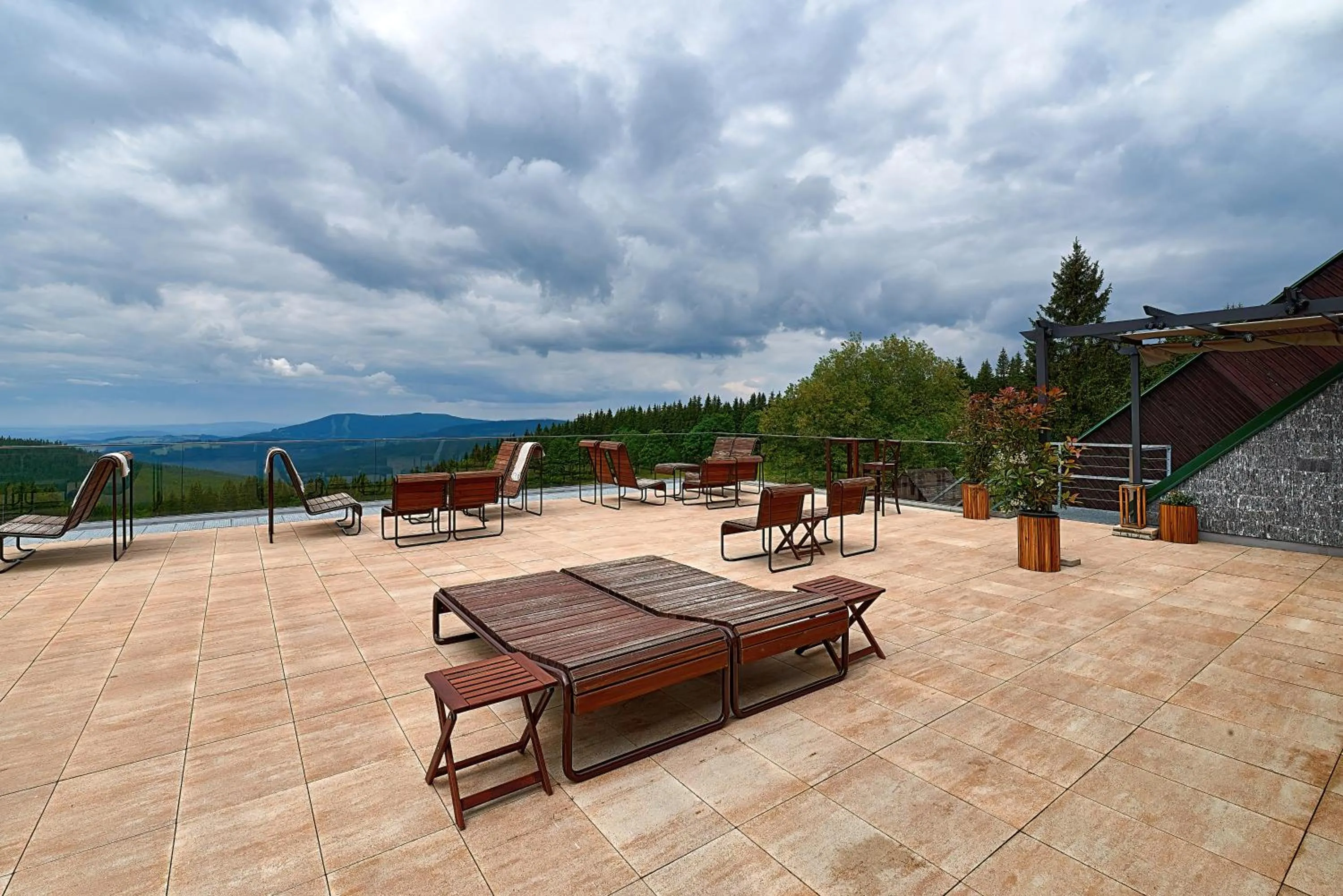 Balcony/Terrace in Hotel Tetřeví Boudy