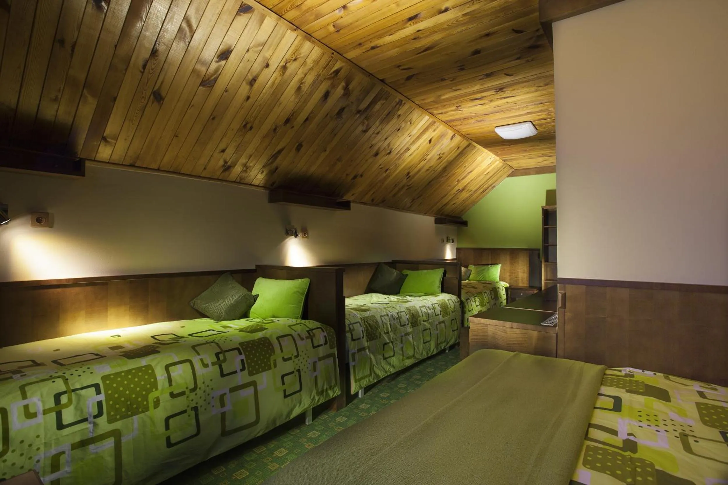 Bedroom, Bed in Hotel Tetřeví Boudy