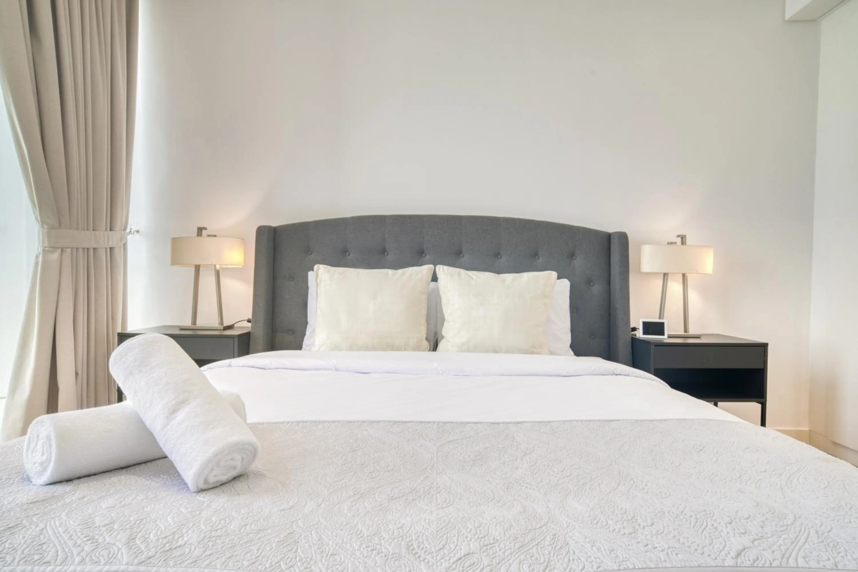 Bed in Shadow Of The Sun by Lagom