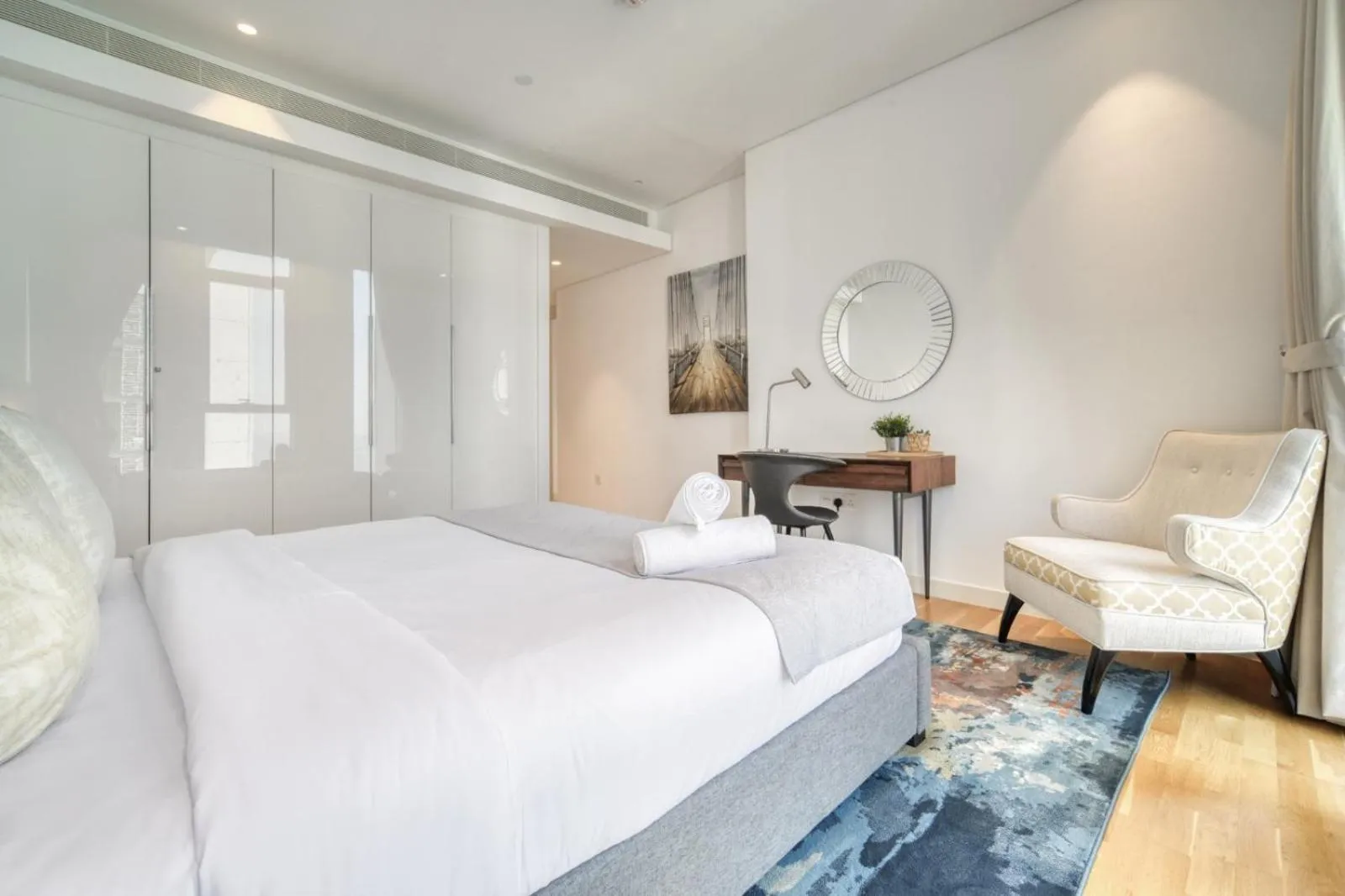 wardrobe, Bed in Shadow Of The Sun by Lagom