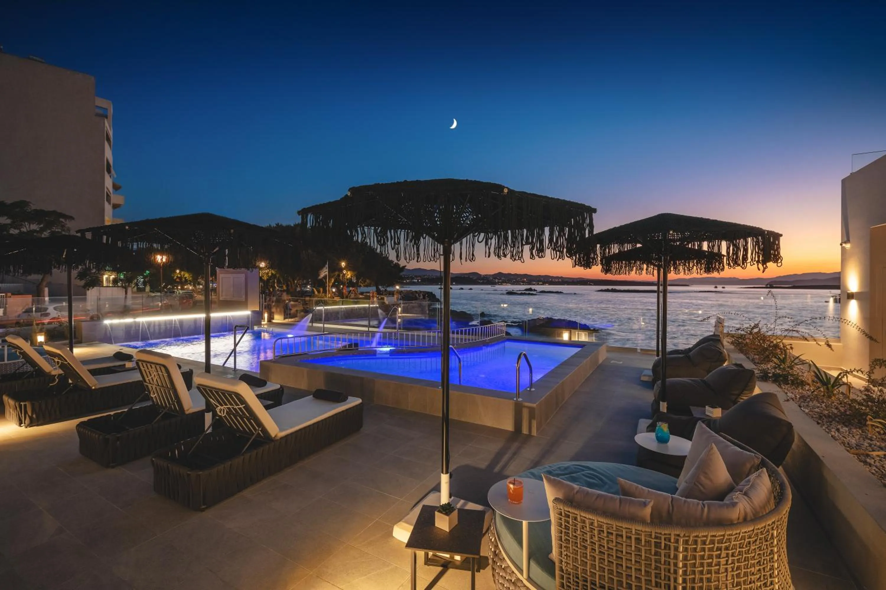 Pool view in Elia Sea Suites