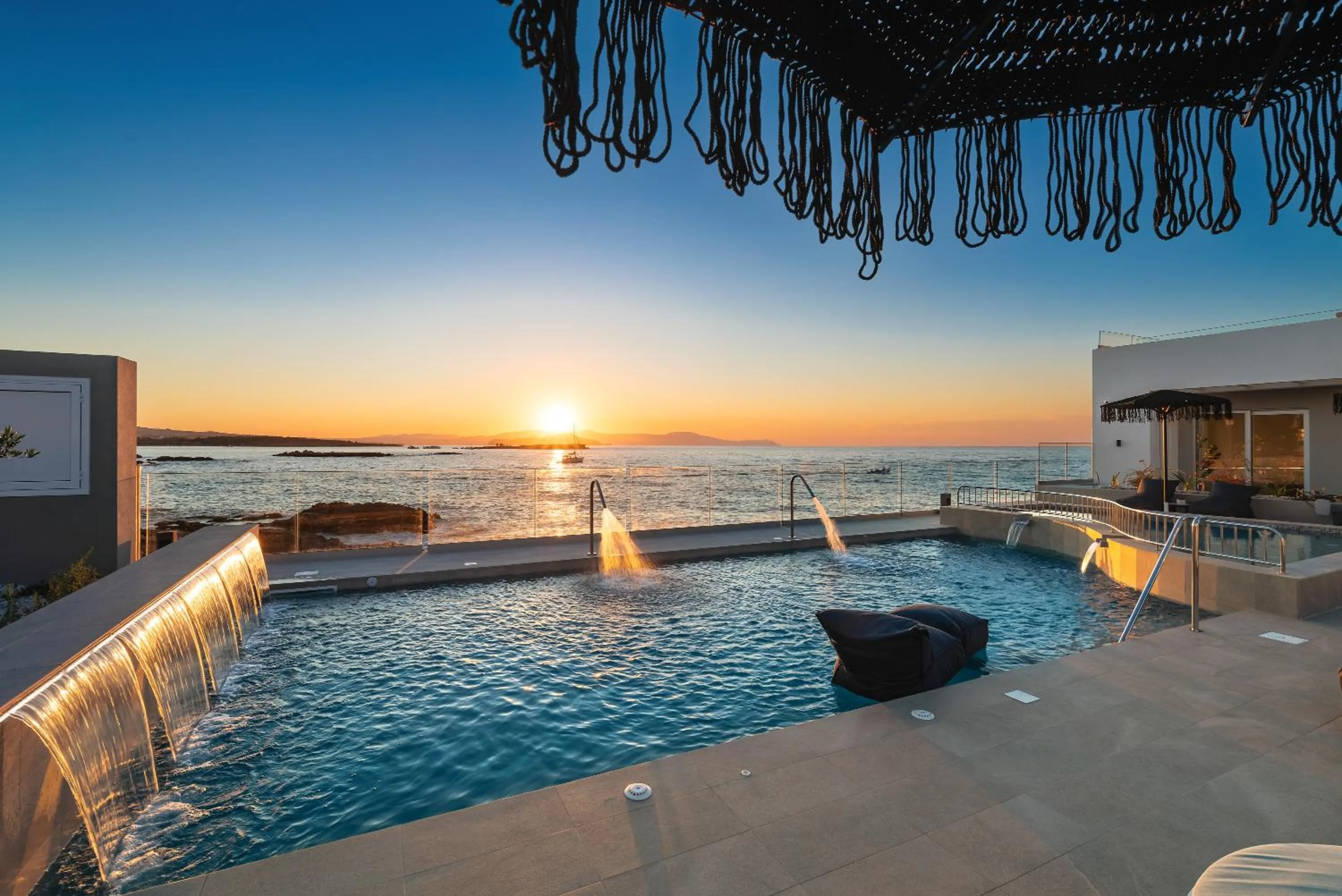 Pool view in Elia Sea Suites