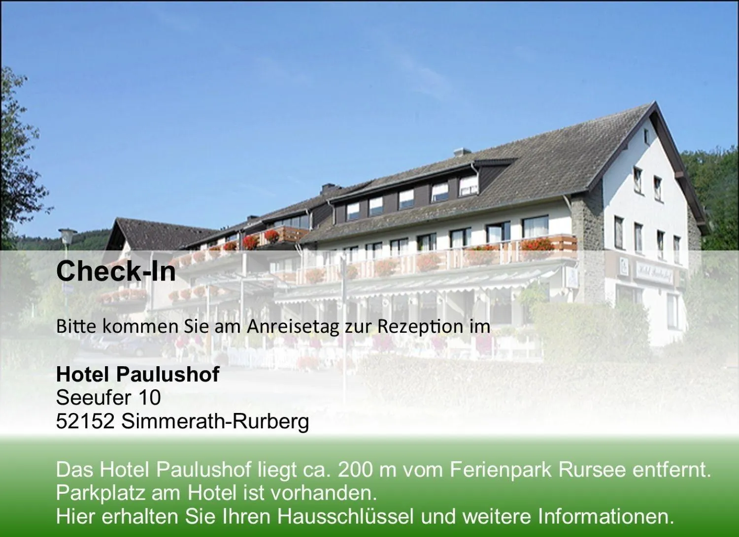 Property building in Ferienpark Rursee
