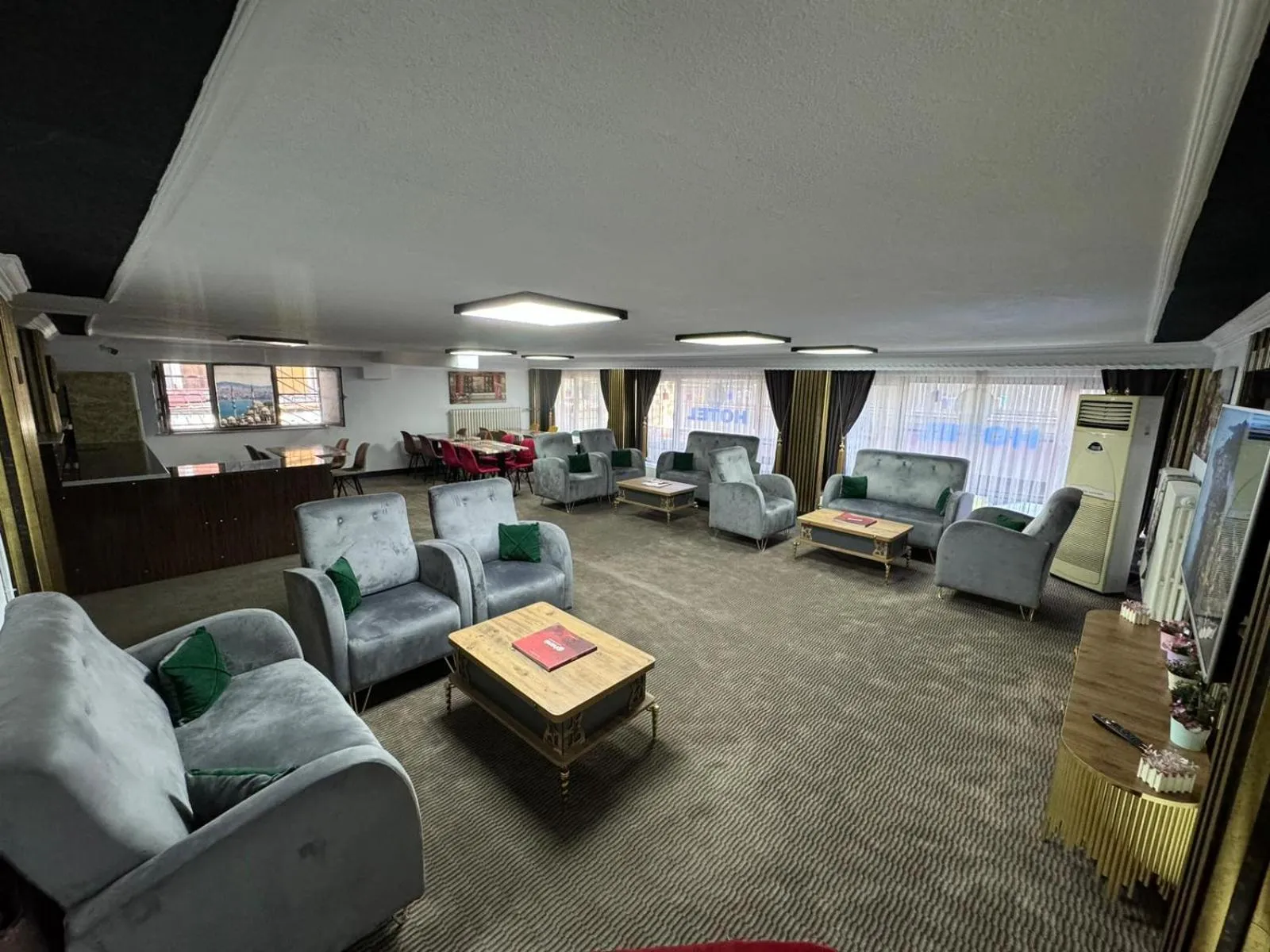 Communal lounge/ TV room in Hotel Metropol 1