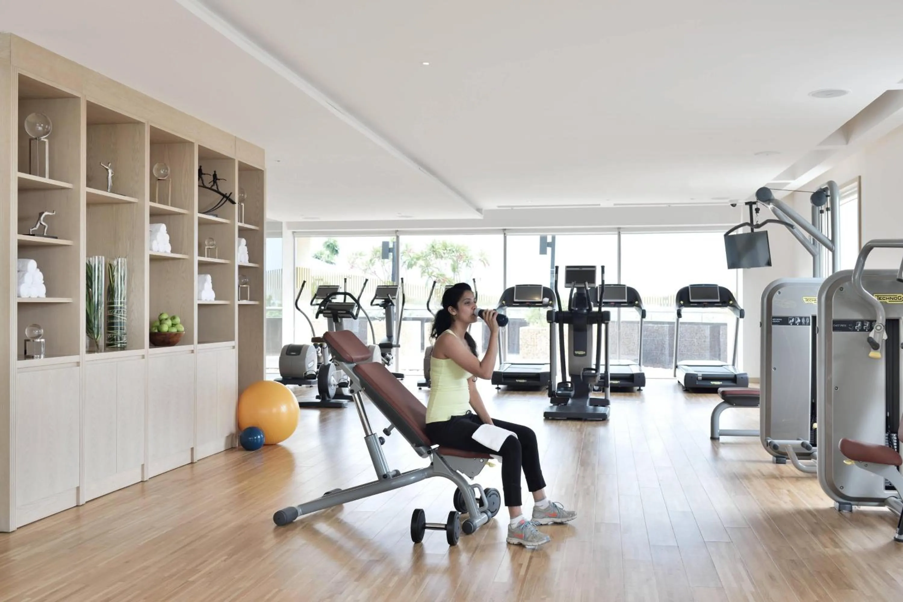 Fitness centre/facilities in Kochi Marriott Hotel